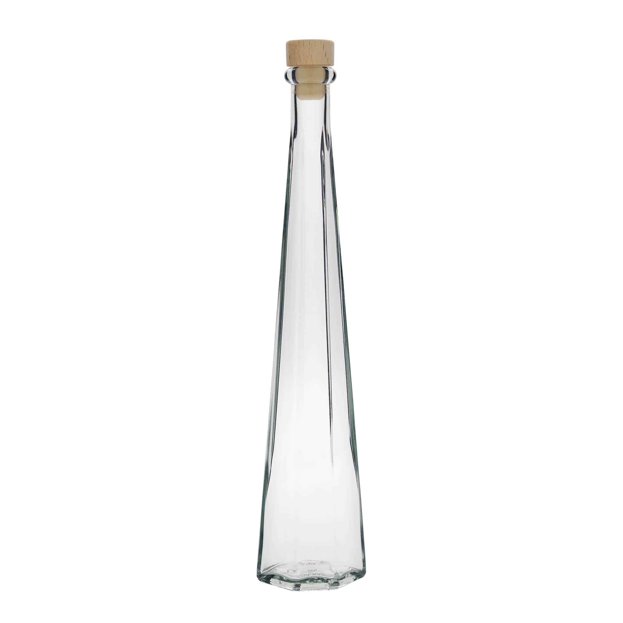200 ml glasflaske 'Dama Sexta', sekskantet, åbning: Kork