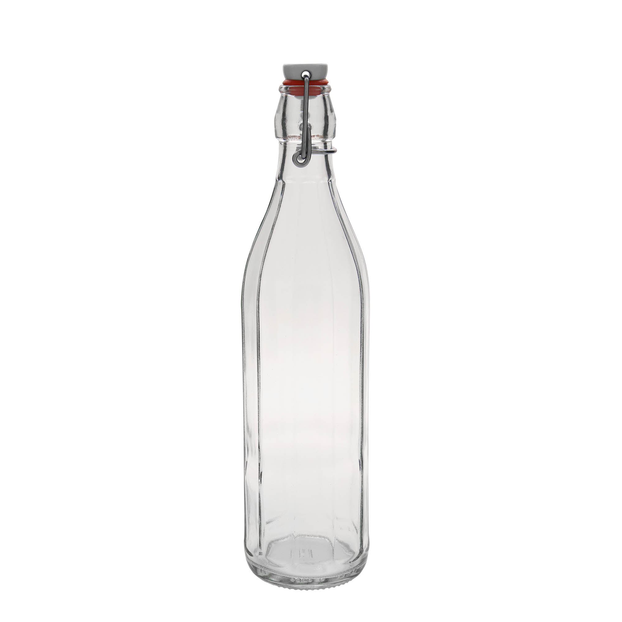 750 ml glasflaske 'Bravo', ti-kantet, åbning: patentprop 750 ml glasflaske 'Bravo', ti-kantet, åbning: patentprop