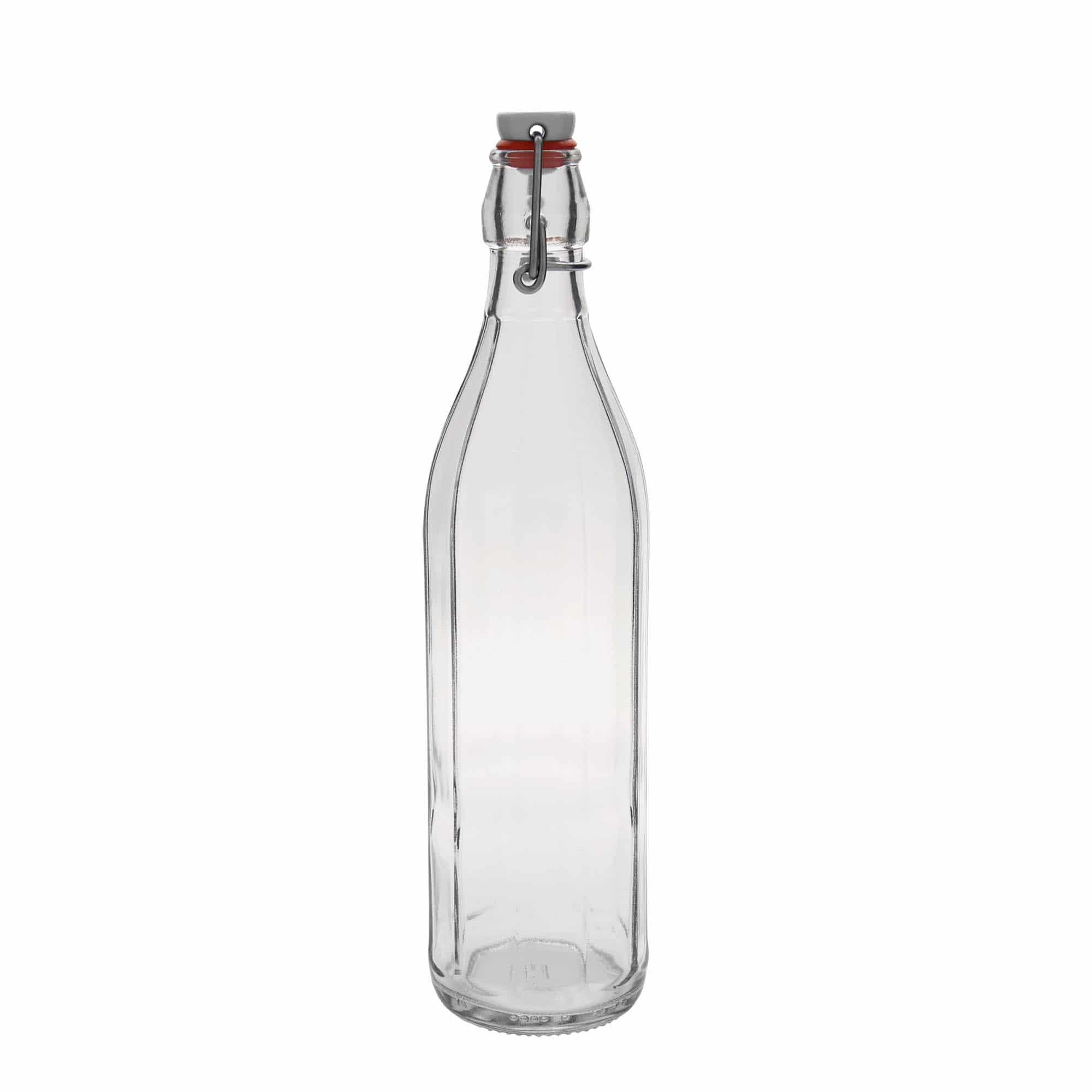 750 ml glasflaske 'Bravo', ti-kantet, åbning: patentprop