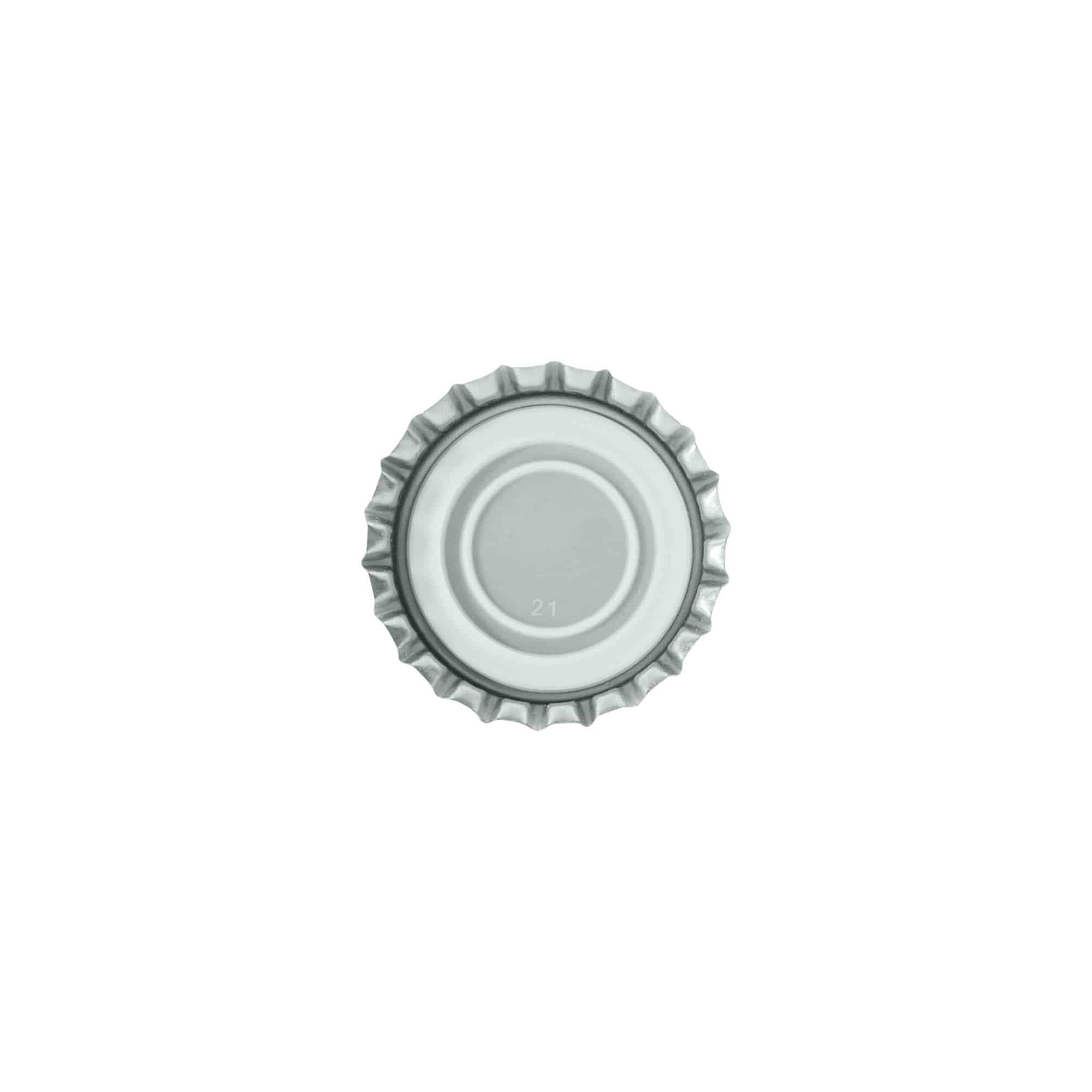 Kapsel 29 mm, metal, sølv