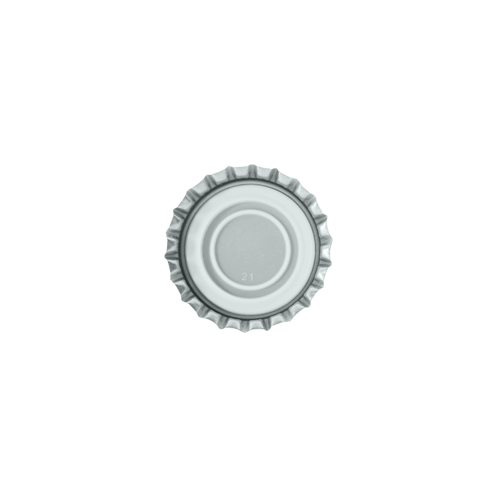 Kapsel 29 mm, metal, sølv Kapsel 29 mm, metal, sølv
