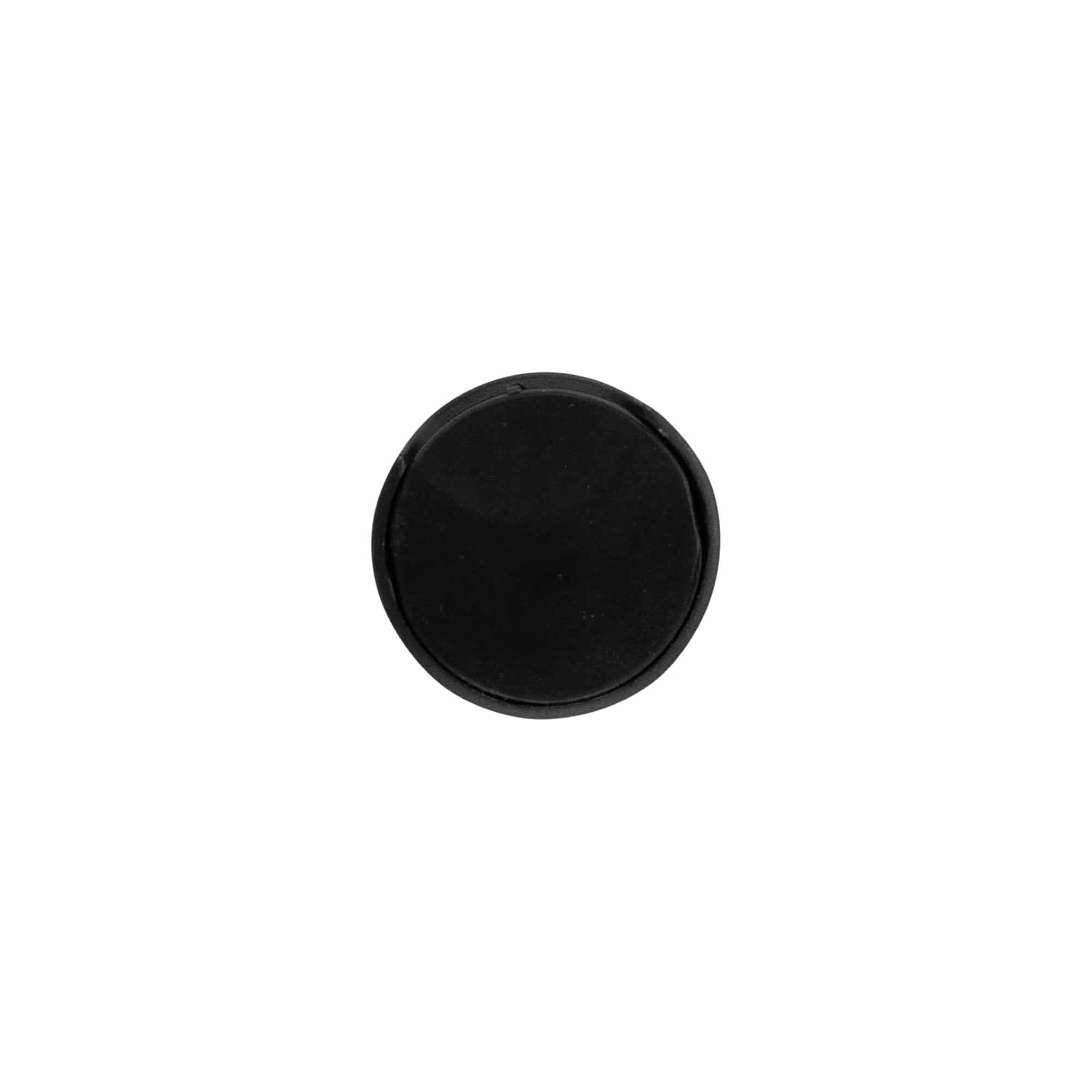 Skruelåg Disc Top, PP-plast, sort, til åbning: 24/410