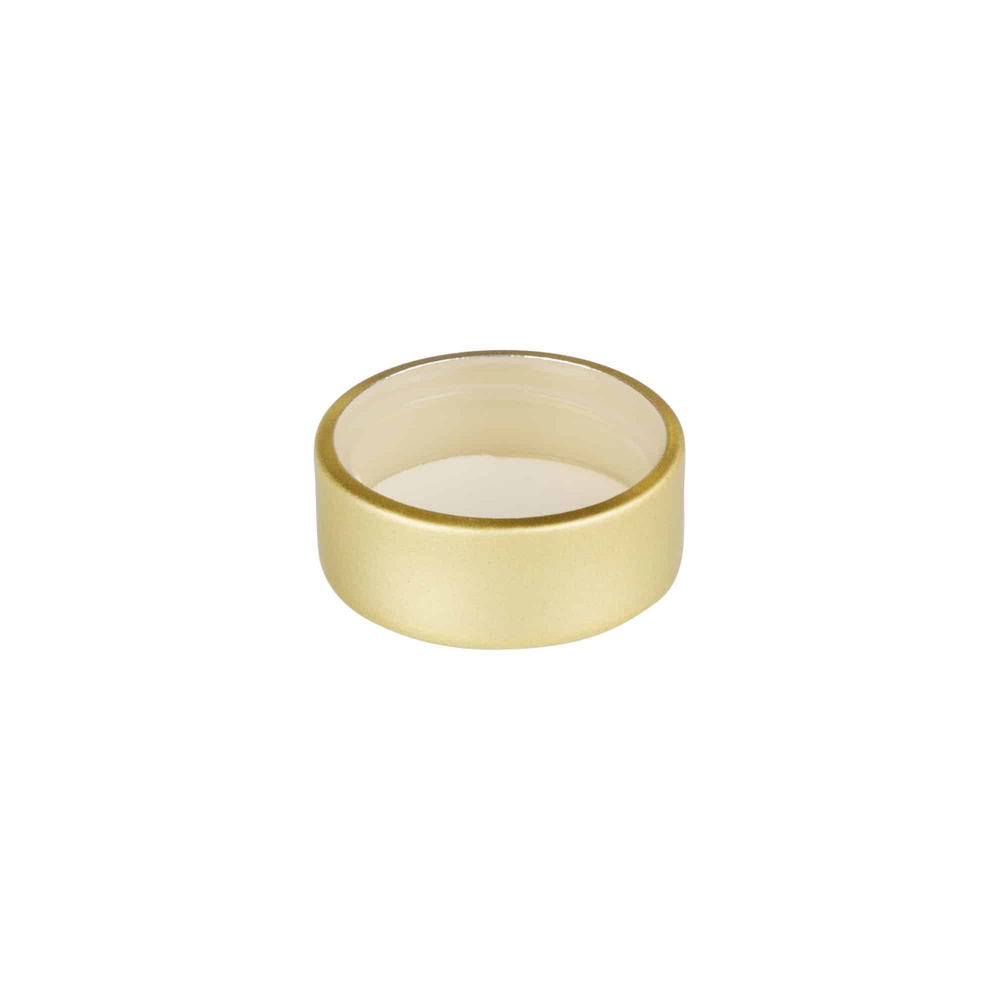 Skruelåg, metal, guld, til munding: GPI 28/400 Skruelåg, metal, guld, til munding: GPI 28/400