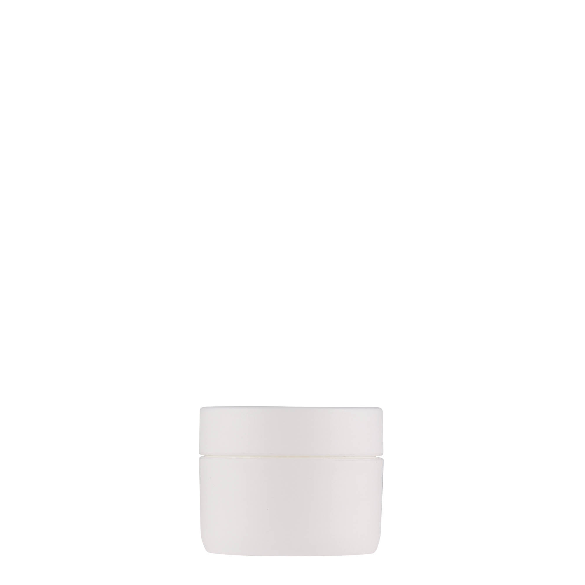 10 ml plastikbeholder 'Antonella', PP, hvid, åbning: skruelåg