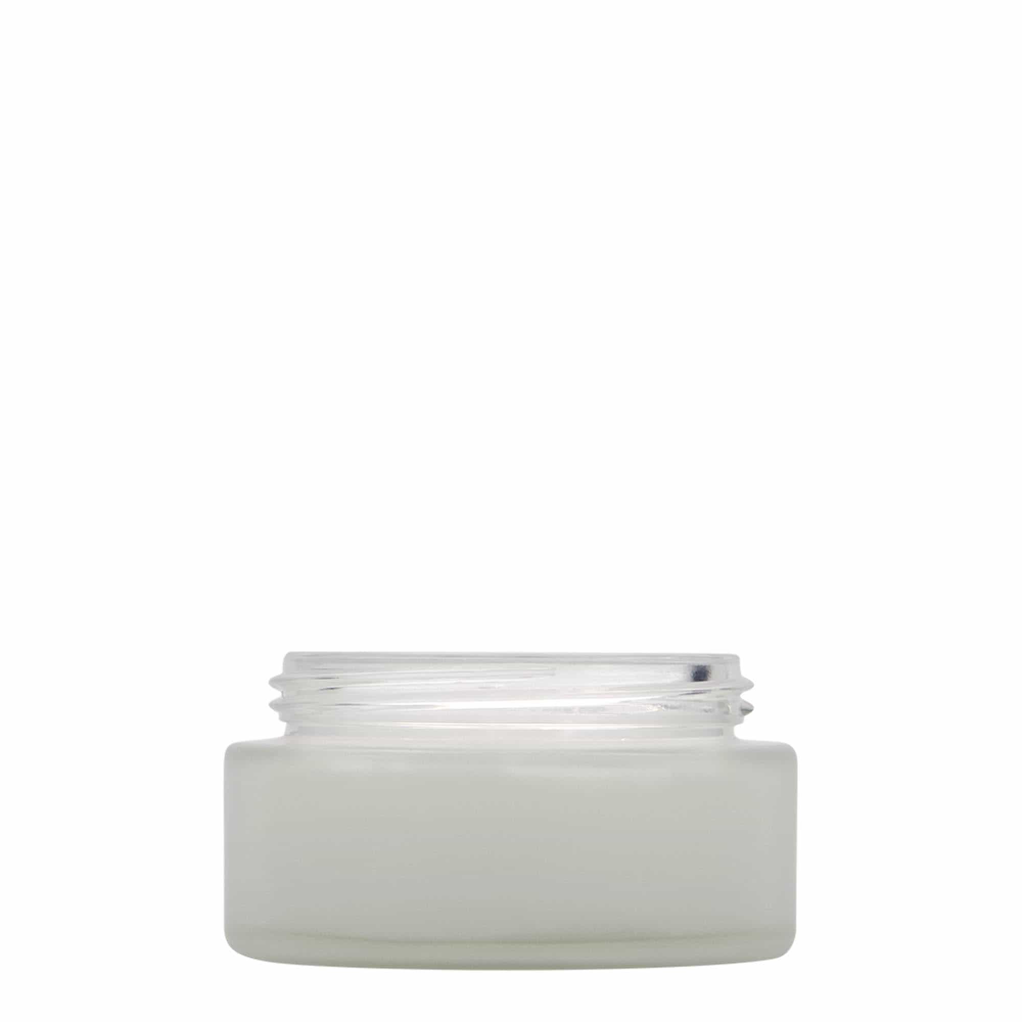 100 ml krukke 'Platin Edition', glas, frostet, åbning: skruelåg