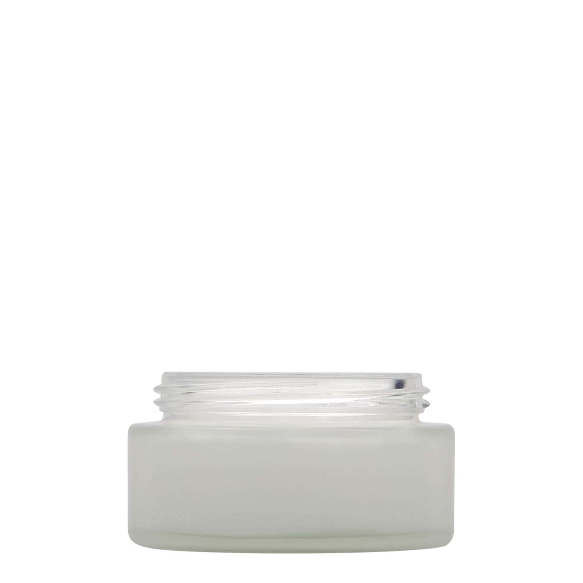 100 ml krukke 'Platin Edition', glas, frostet, åbning: skruelåg