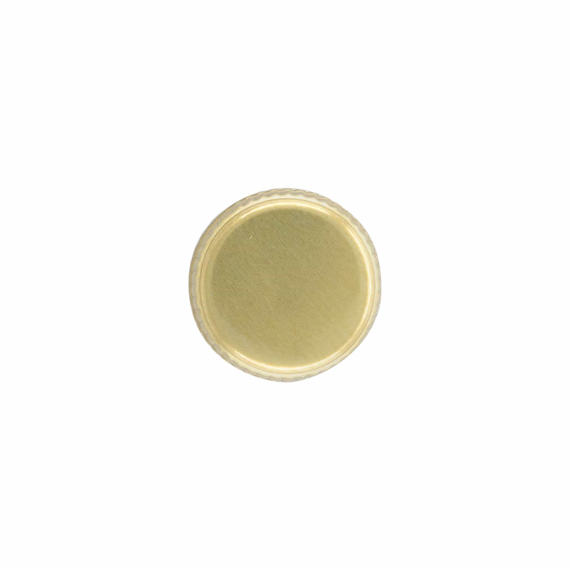 Skruelåg, metal, guld, til åbning: PP 28