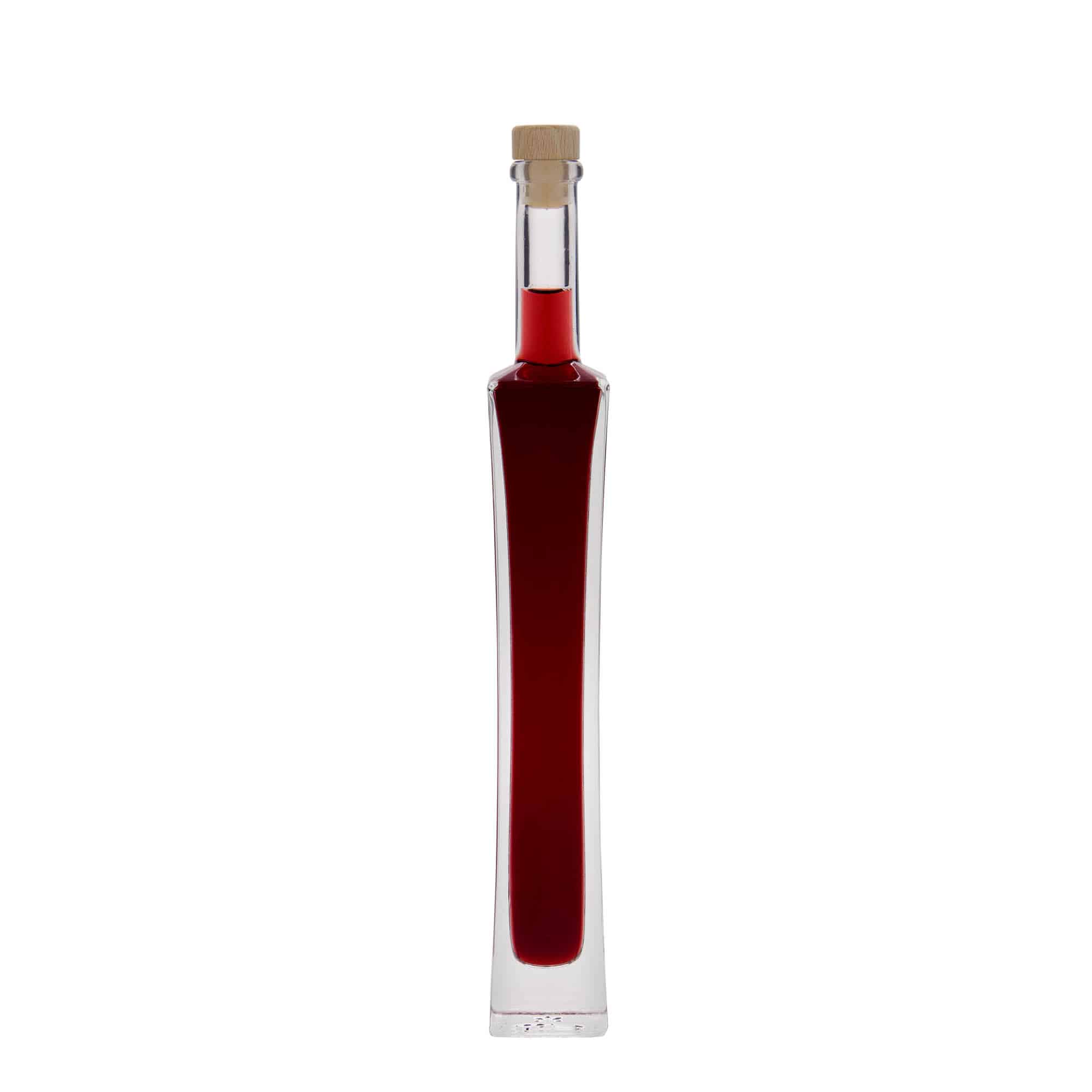 100 ml glasflaske 'Koko', kvadratisk, åbning: Kork