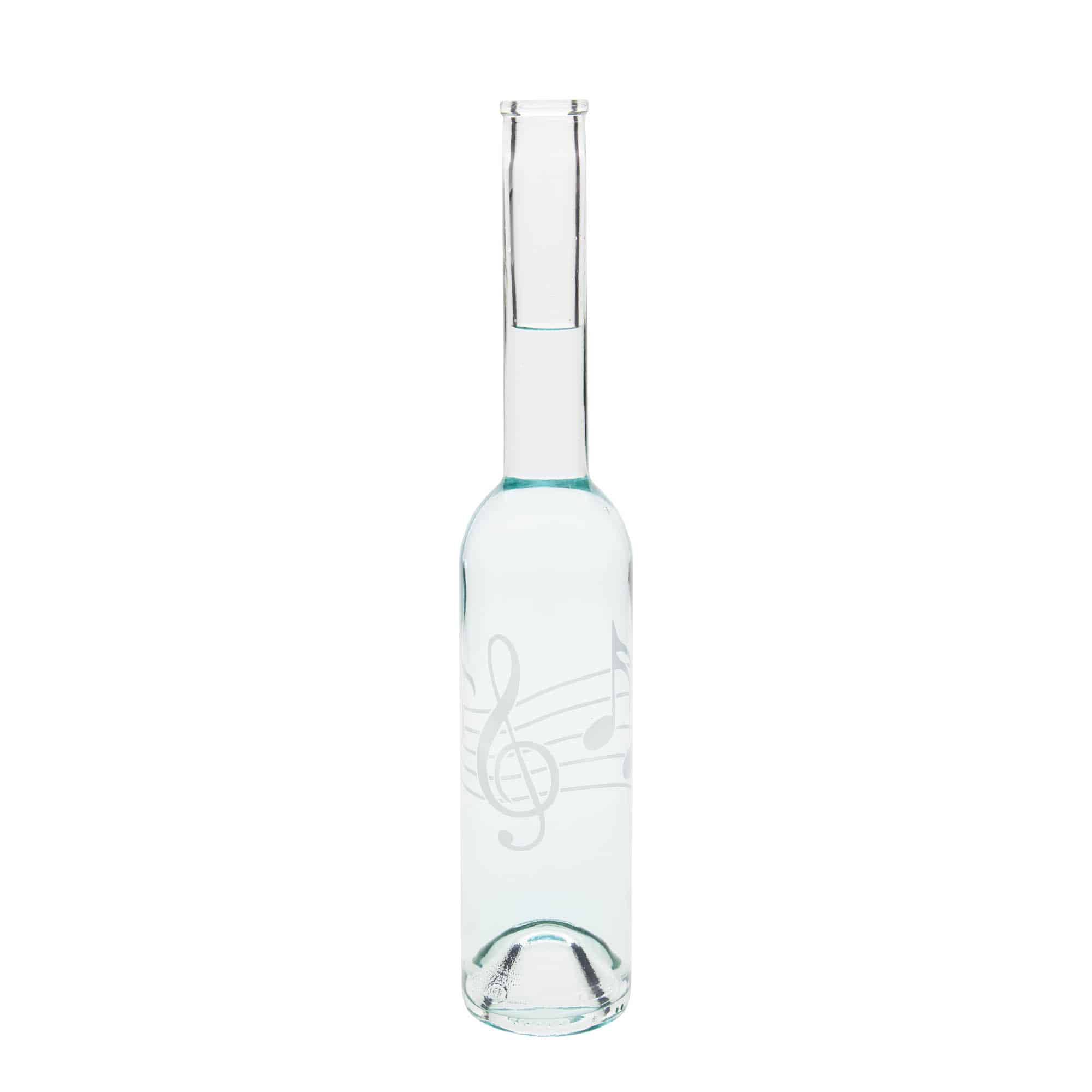 350 ml glasflaske 'Opera', motiv: noder, munding: kork 350 ml glasflaske 'Opera', motiv: noder, munding: kork