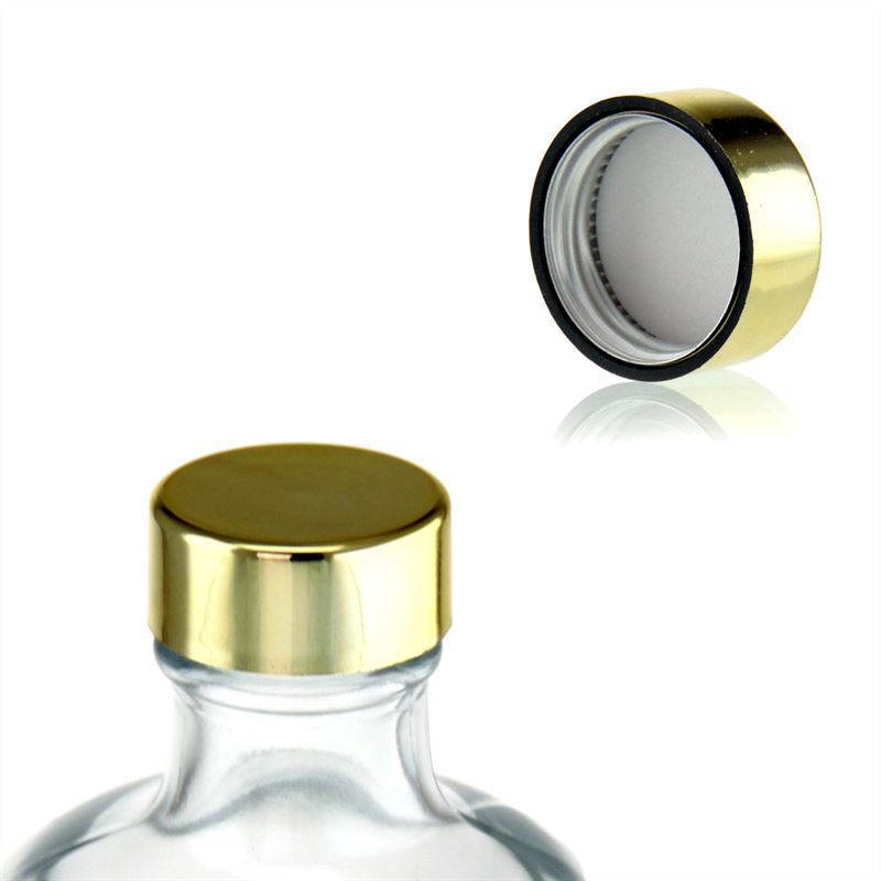 Skruelåg, ABS-plast, guld, til åbning: GPI 28/400 Skruelåg, ABS-plast, guld, til åbning: GPI 28/400