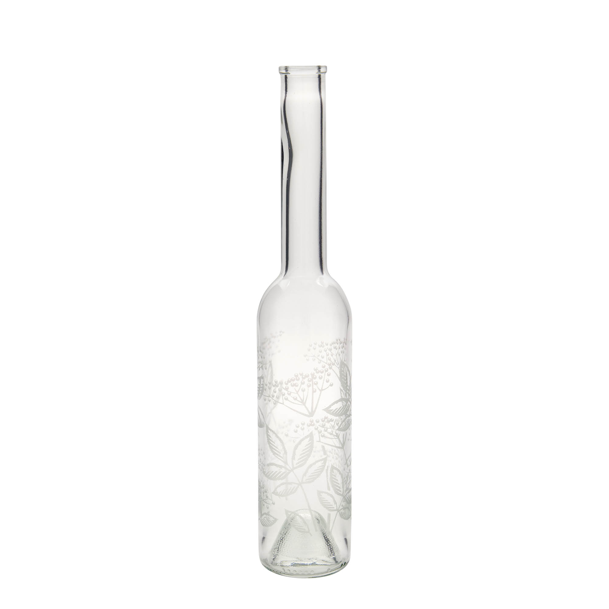 350 ml glasflaske 'Opera', motiv: hyld, åbning: kork