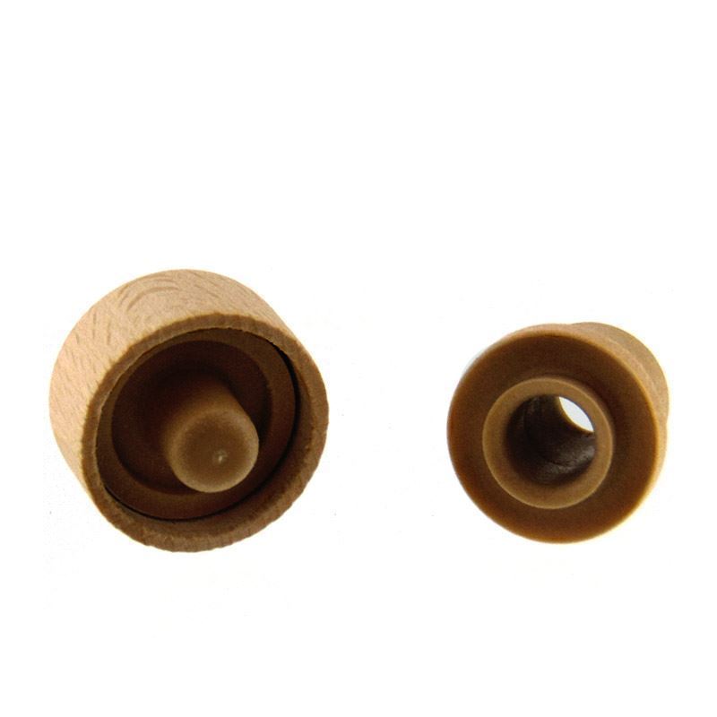 Håndtagprop med doseringsåbning 19 mm, træ/plast, beige, til munding: prop Håndtagprop med doseringsåbning 19 mm, træ/plast, beige, til munding: prop