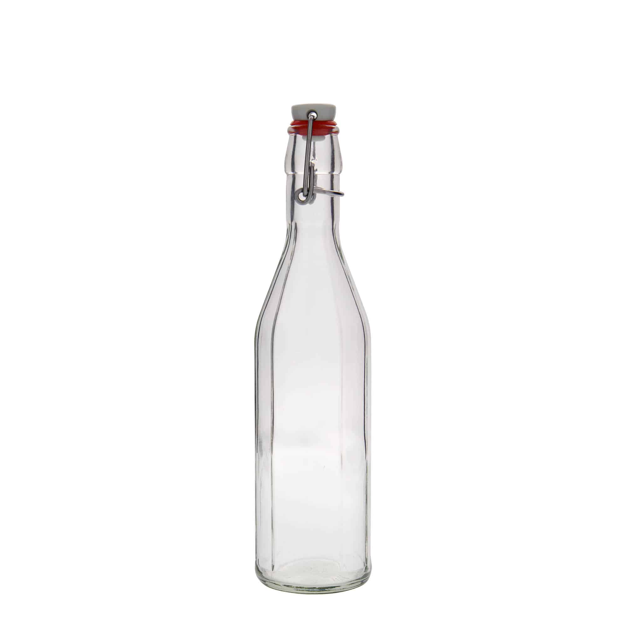 500 ml glasflaske 'Bravo', tikantet, åbning: Patentlåg