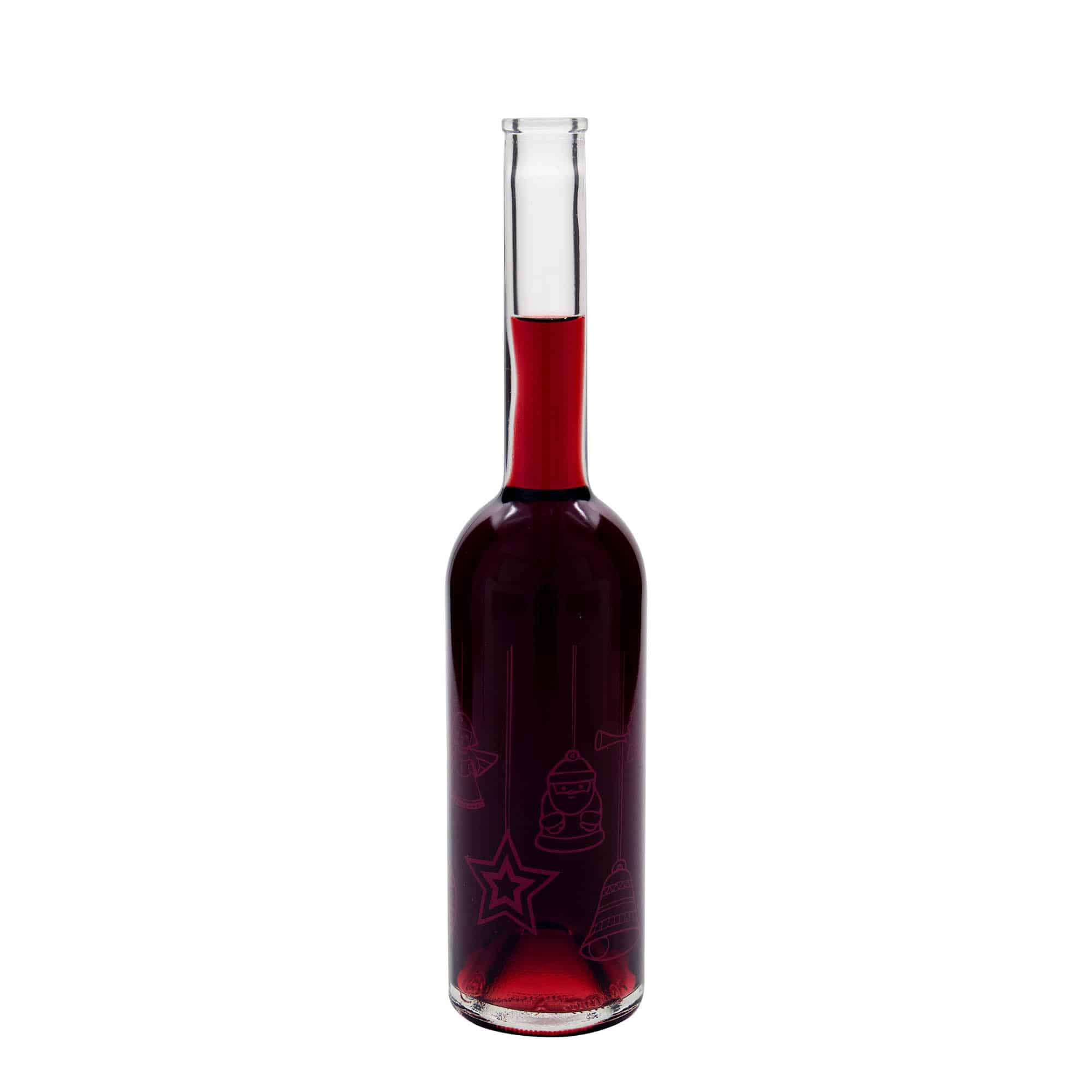 500 ml glasflaske 'Opera', motiv: Stjerner, åbning: Kork