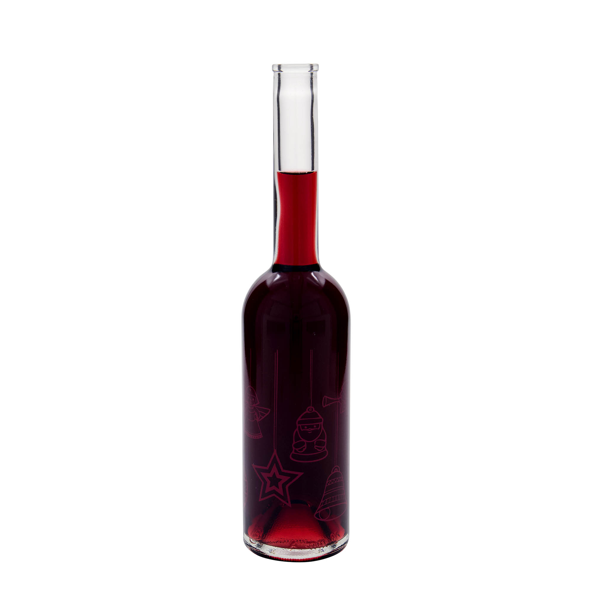 500 ml glasflaske »Opera«, motiv: stjerner, åbning: kork