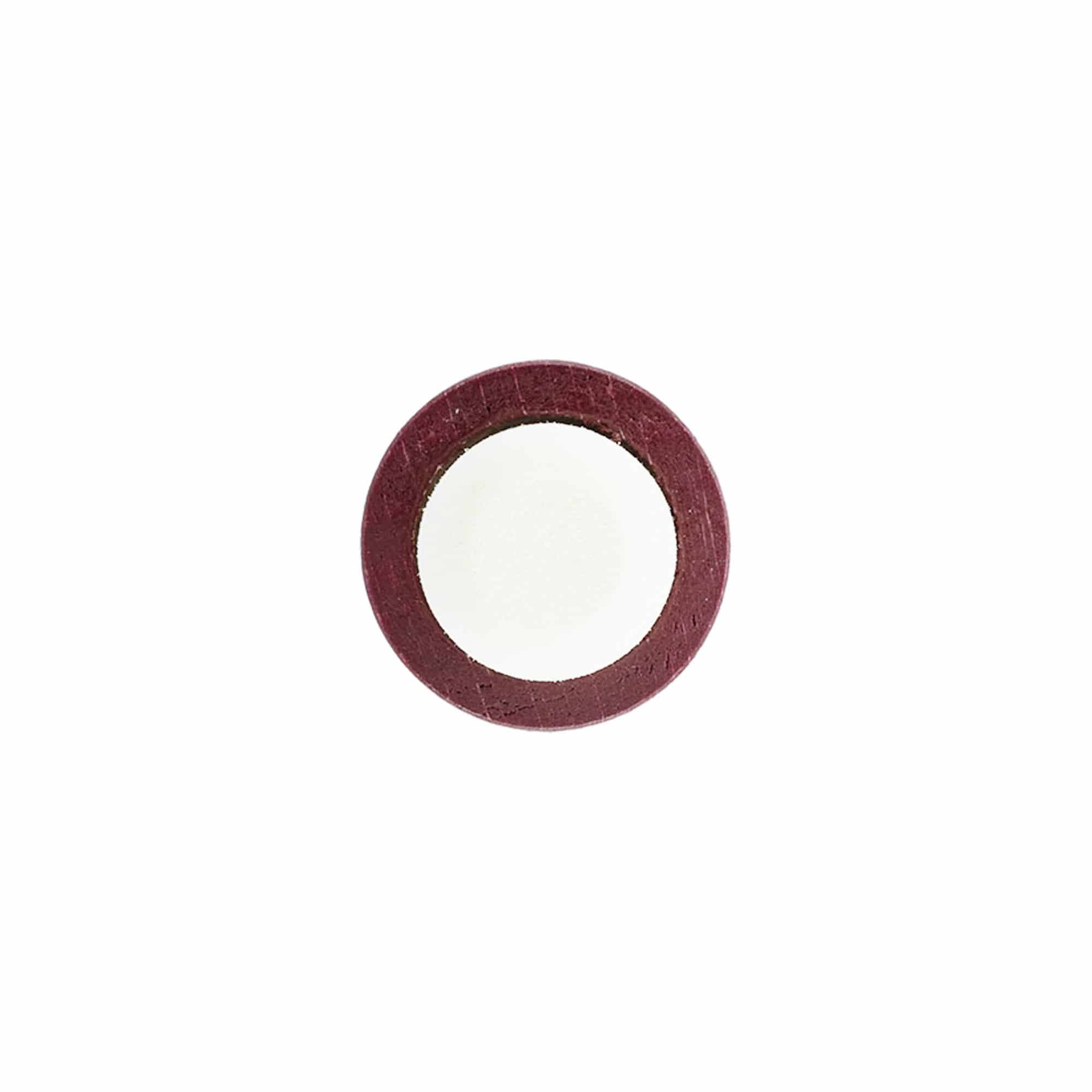 Håndtagprop 19 mm, træ/plast, bordeauxrød, til munding: prop Håndtagprop 19 mm, træ/plast, bordeauxrød, til munding: prop
