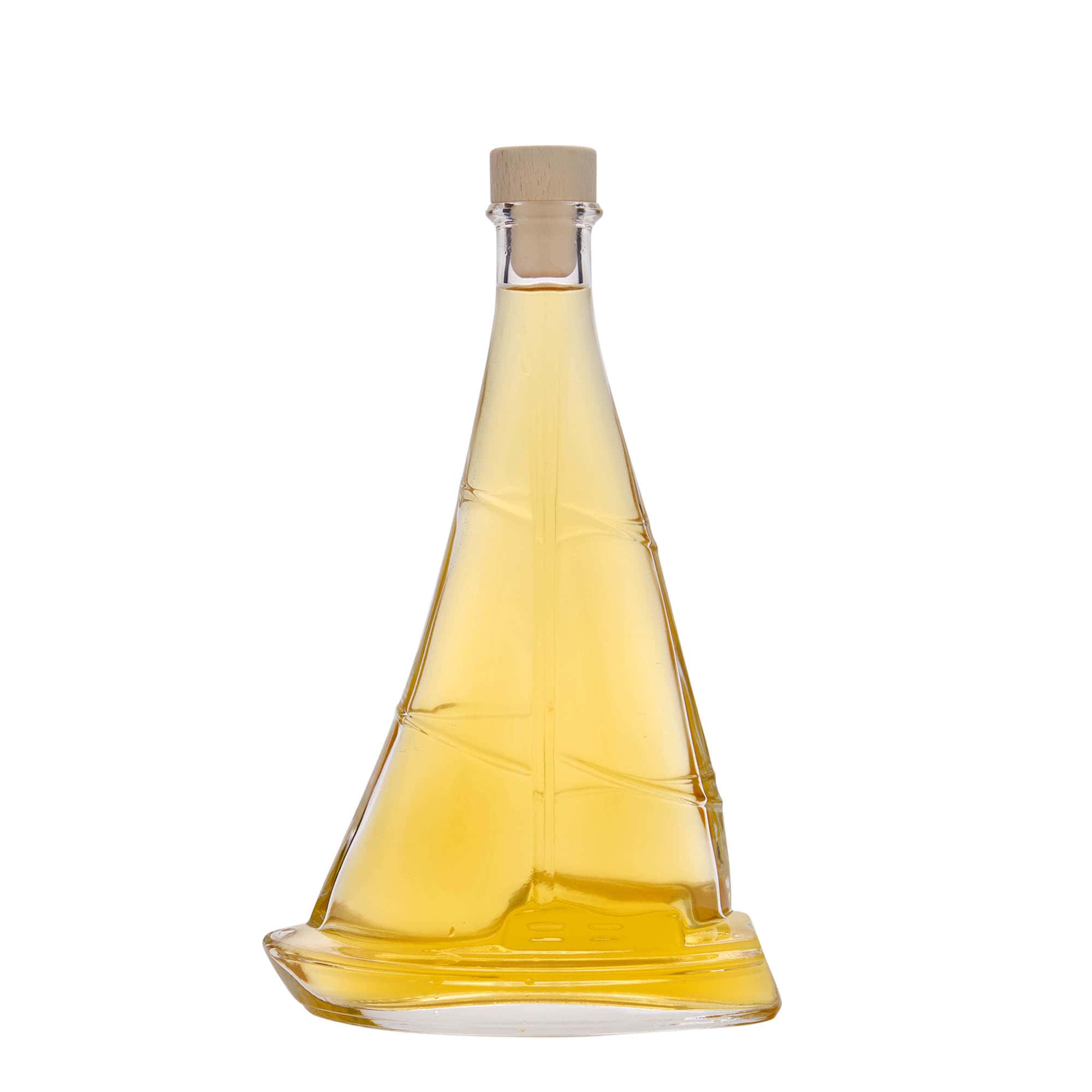350 ml glasflaske 'Segelboot', åbning: kork