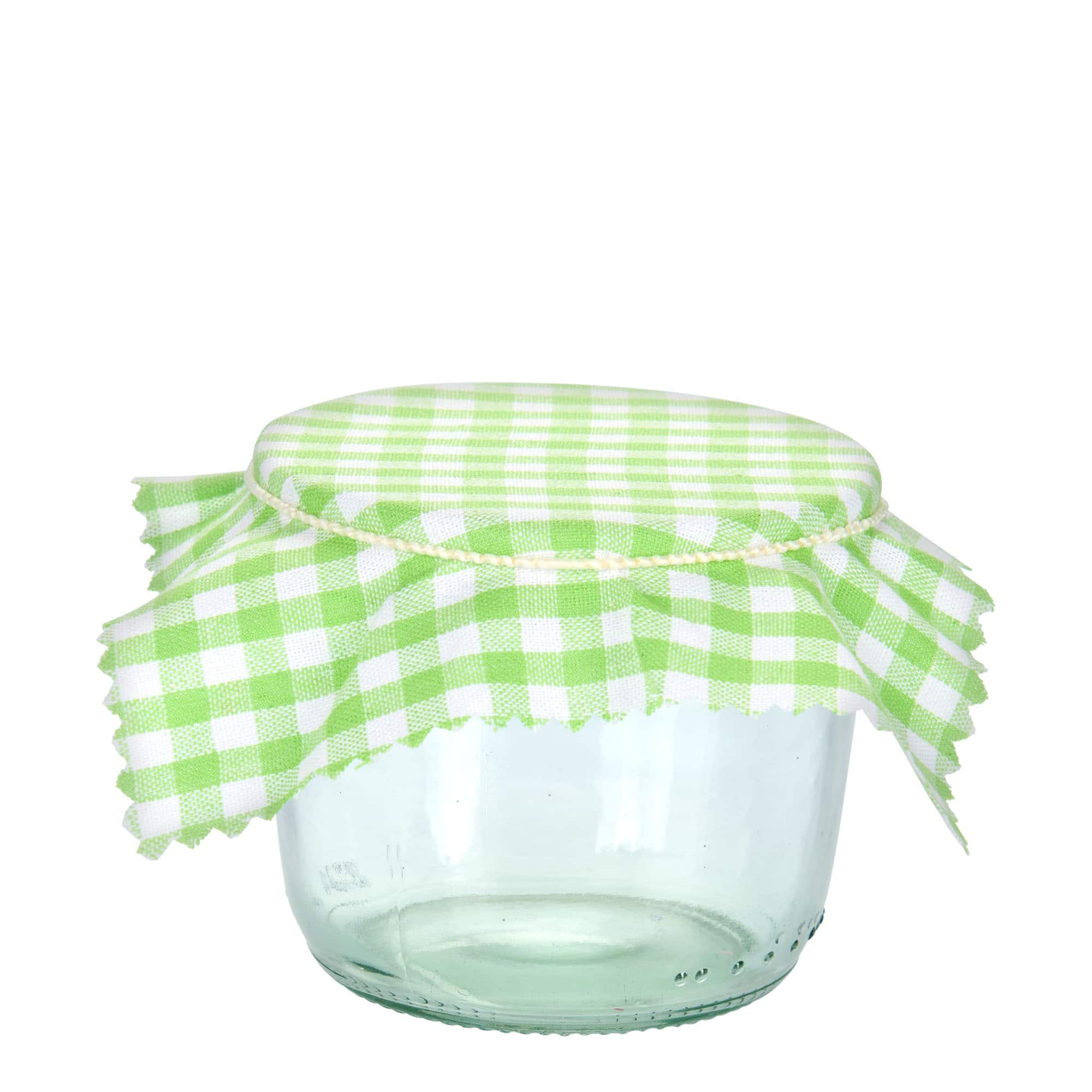 Stofserviettern ternet 12x12, kvadratisk, tekstil, lys grøn, åbning: TO38-TO53