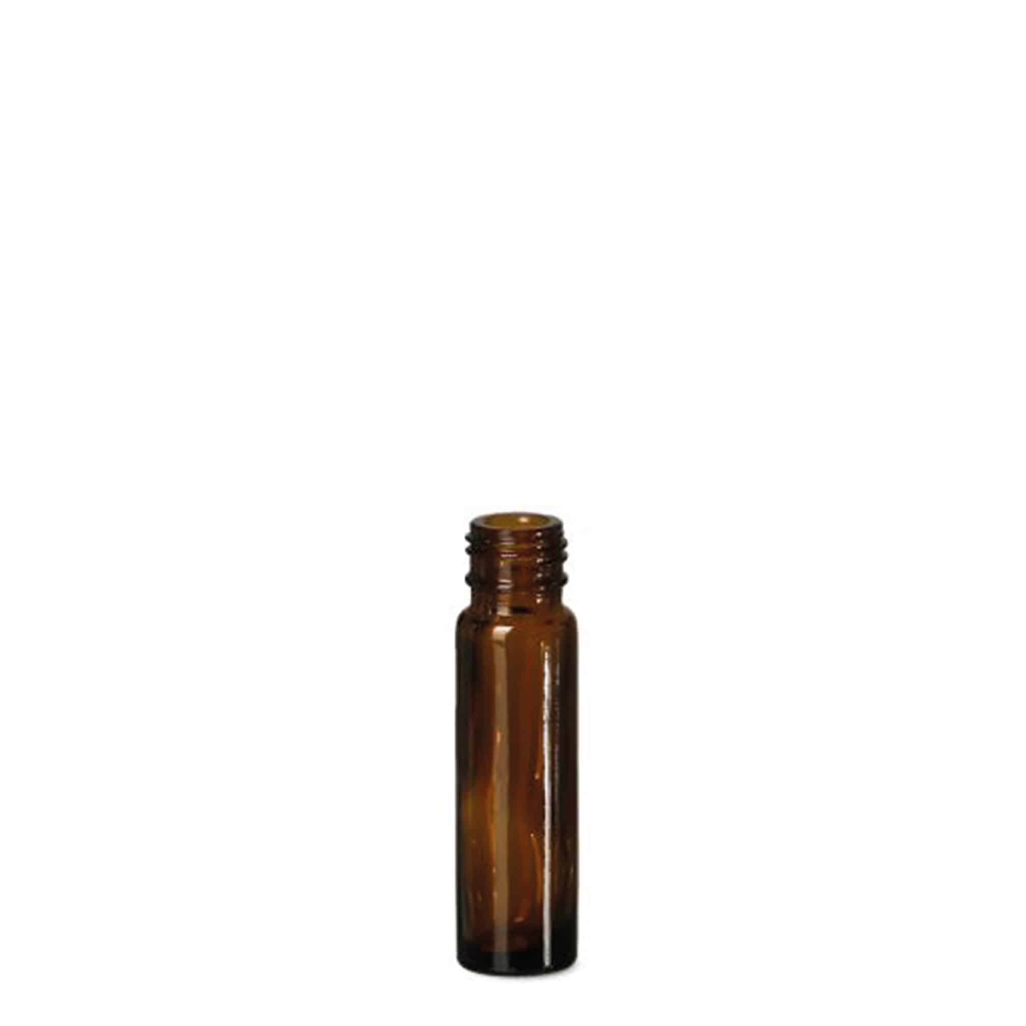 10 ml roll-on flaske, glas, brun, munding: skruelåg