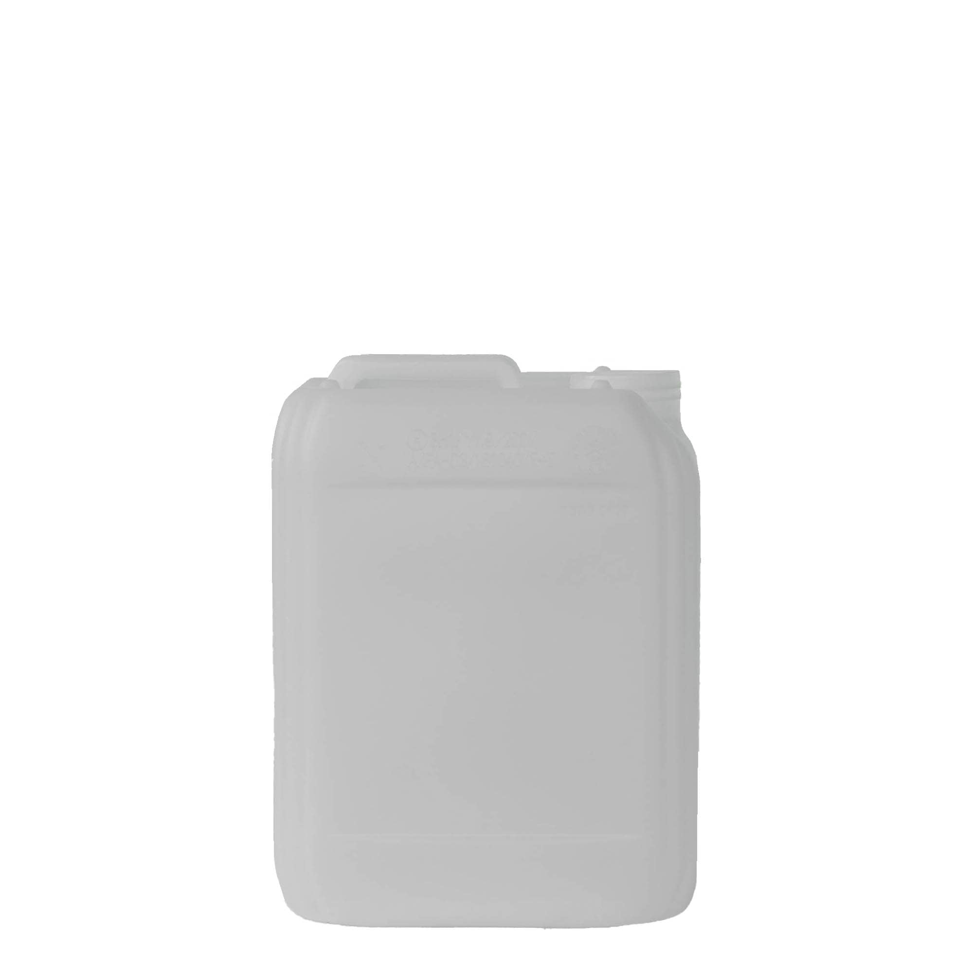 5 l dunk, rektangulær, HDPE-plast, natur, åbning: ND 55