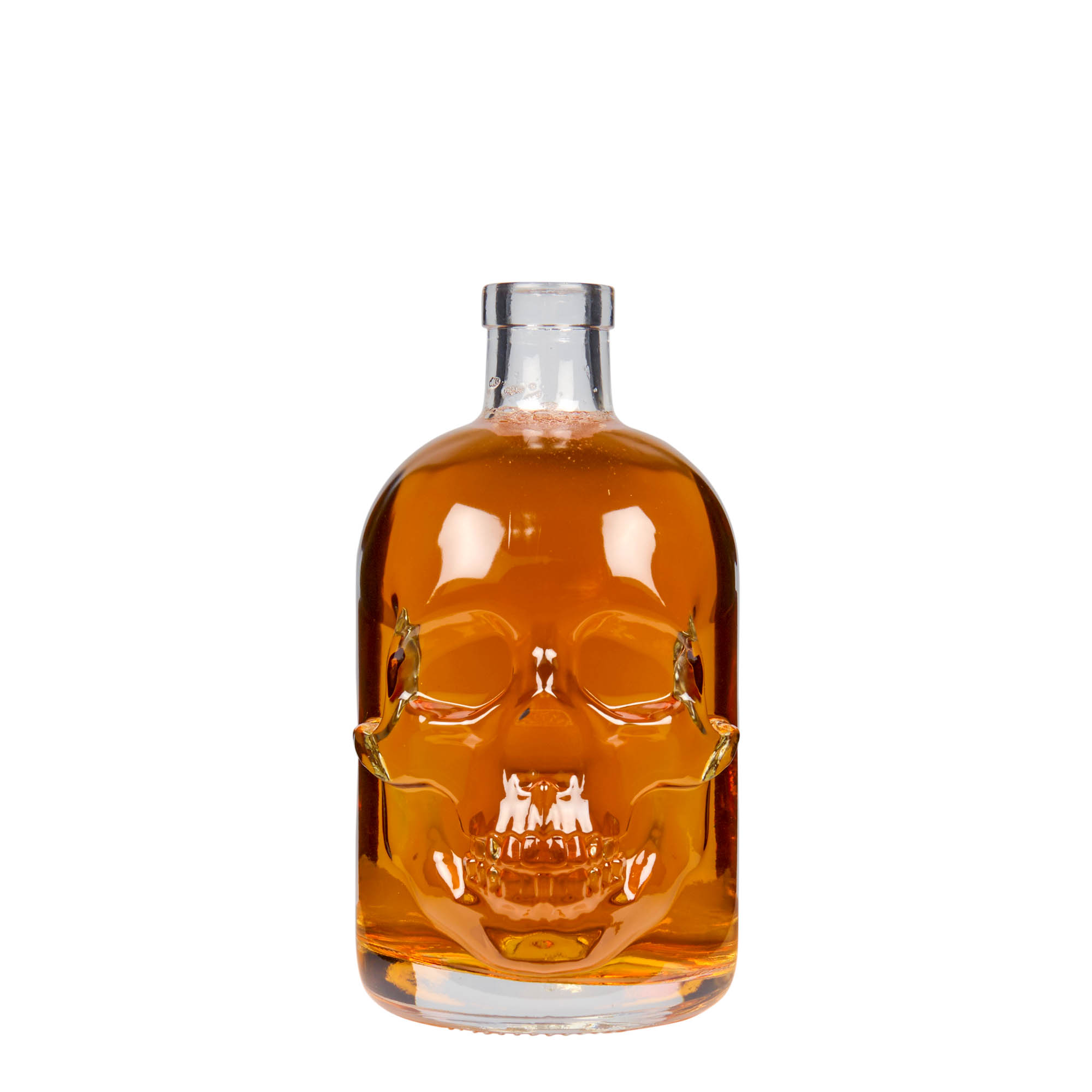 500 ml glasflaske 'Dødningehoved', åbning: kork 500 ml glasflaske 'Dødningehoved', åbning: kork