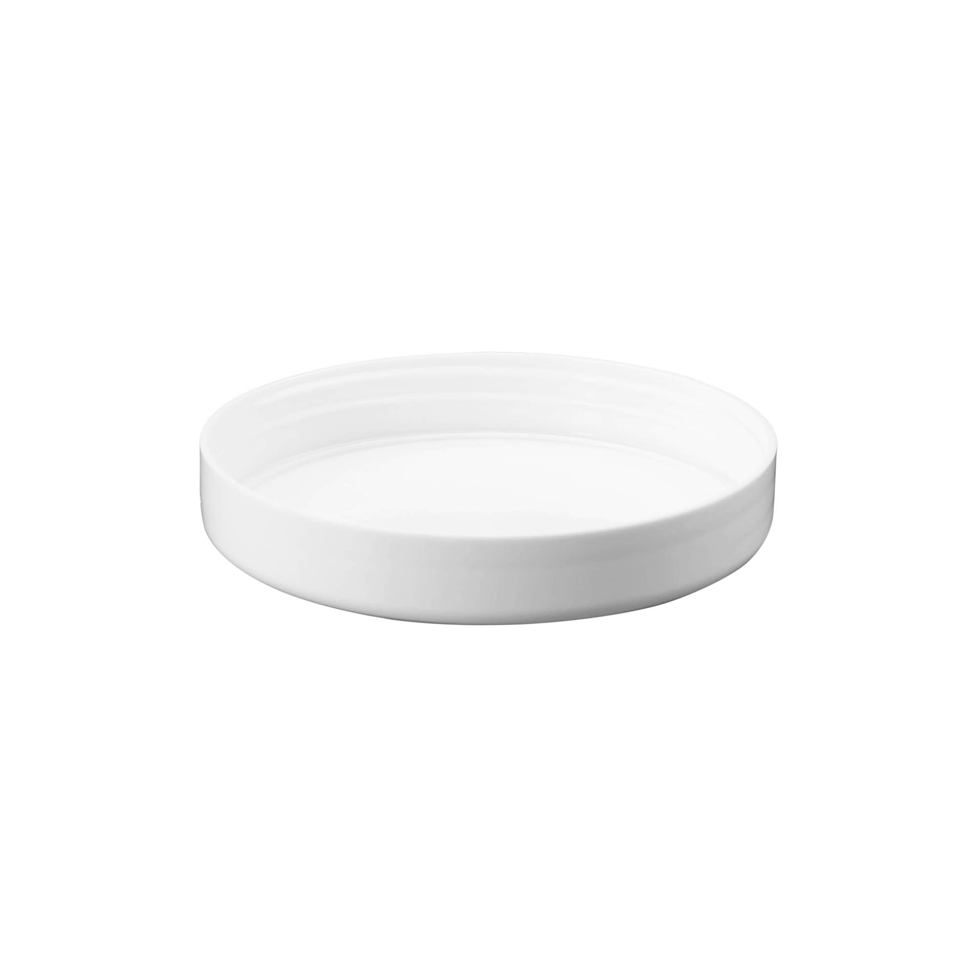 Skruelåg, PP-plast, hvid, til åbning: 100/400 Skruelåg, PP-plast, hvid, til åbning: 100/400