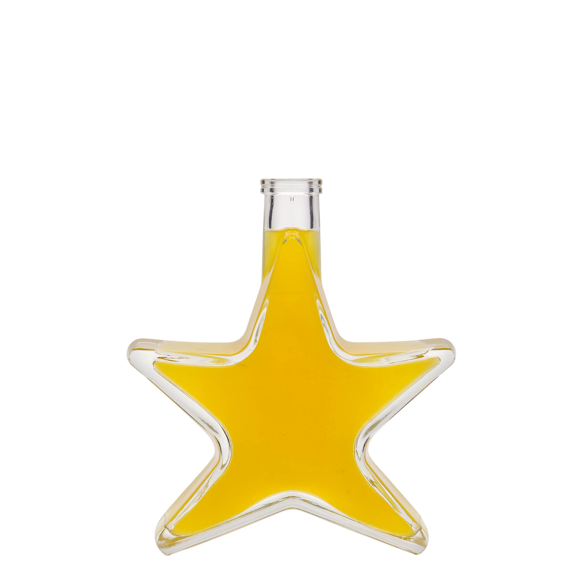 200 ml glasflaske 'Stjerne', åbning: kork 200 ml glasflaske 'Stjerne', åbning: kork