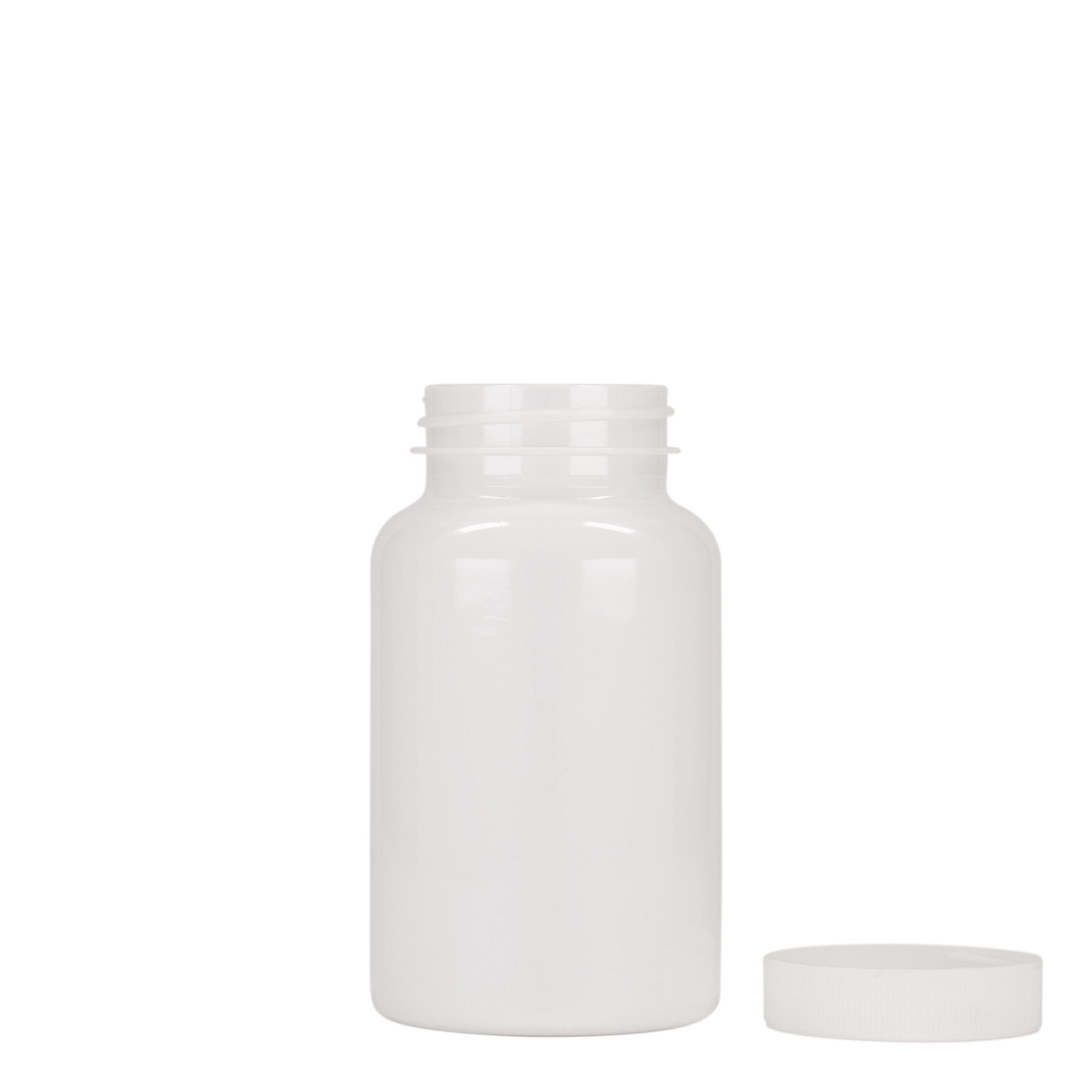 200 ml PET-beholder, plast, hvid, åbning: 45/400 200 ml PET-beholder, plast, hvid, åbning: 45/400