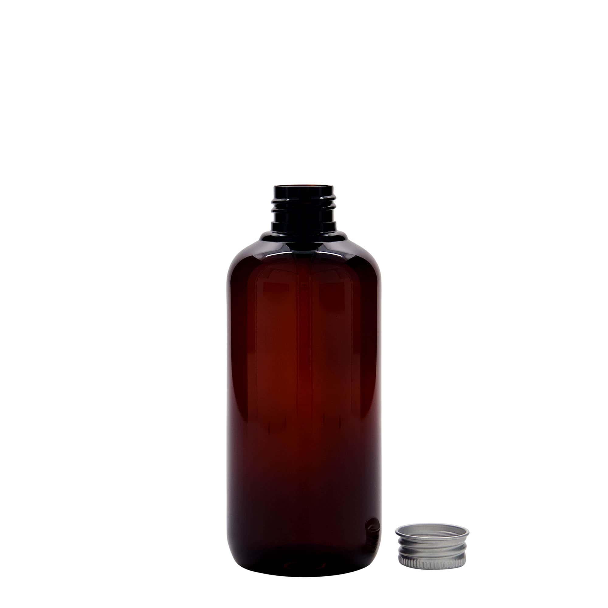 250 ml genbrugsplastflaske 'Victor's Best', PCR, brun, åbning: 24/410