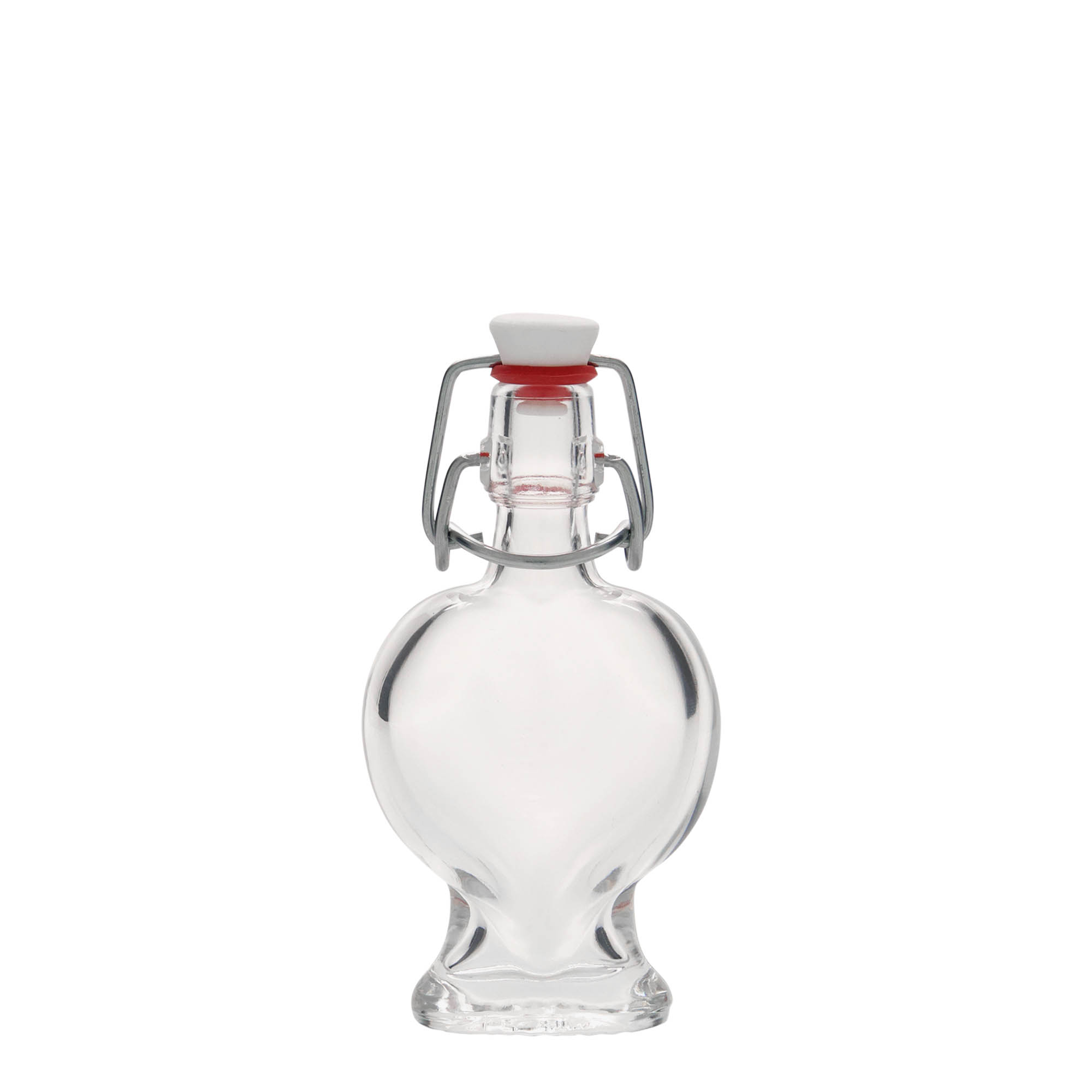 40 ml glasflaske 'Hjerte', åbning: patentprop 40 ml glasflaske 'Hjerte', åbning: patentprop