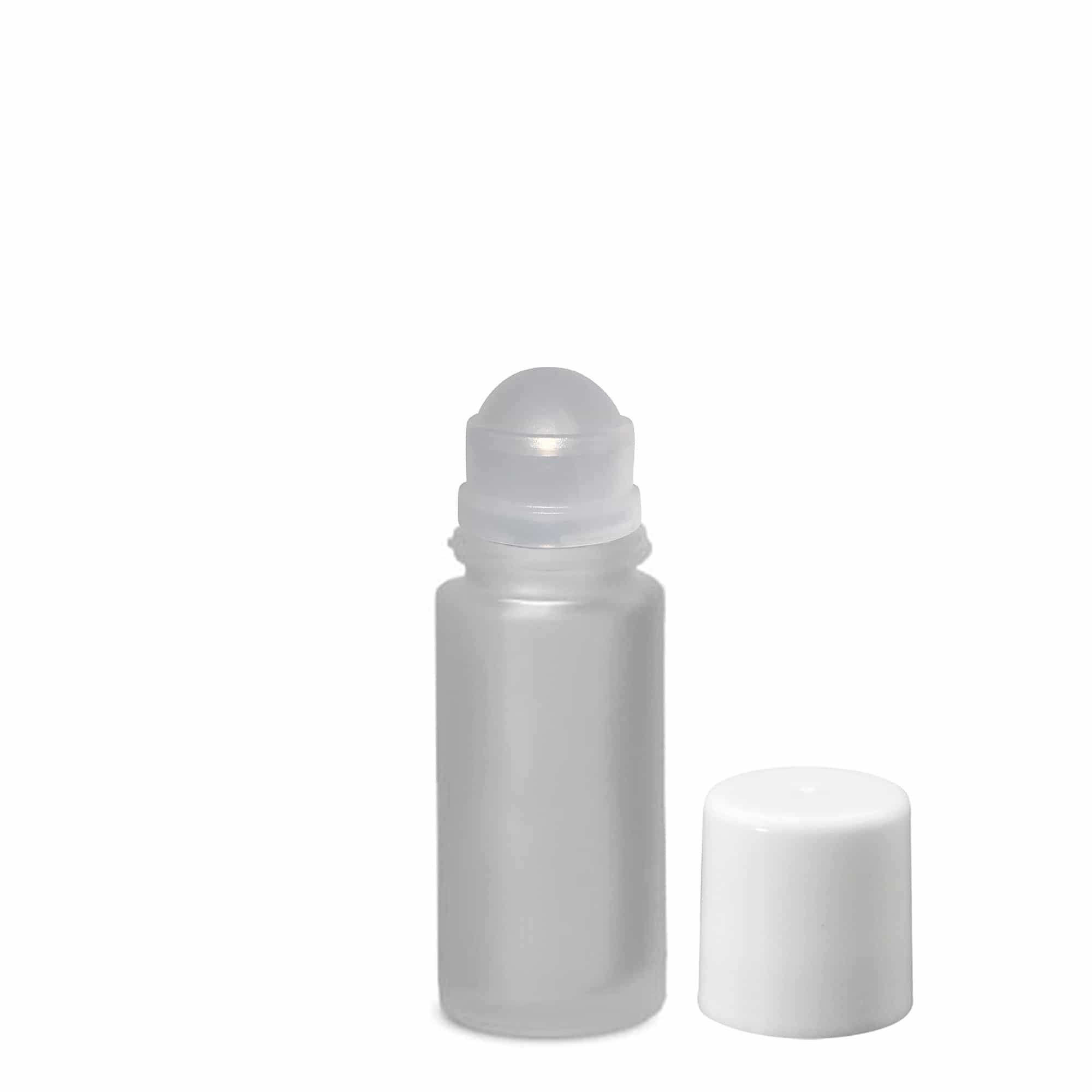 50 ml roll-on-flaske, glas, frostet, åbning: skruelåg