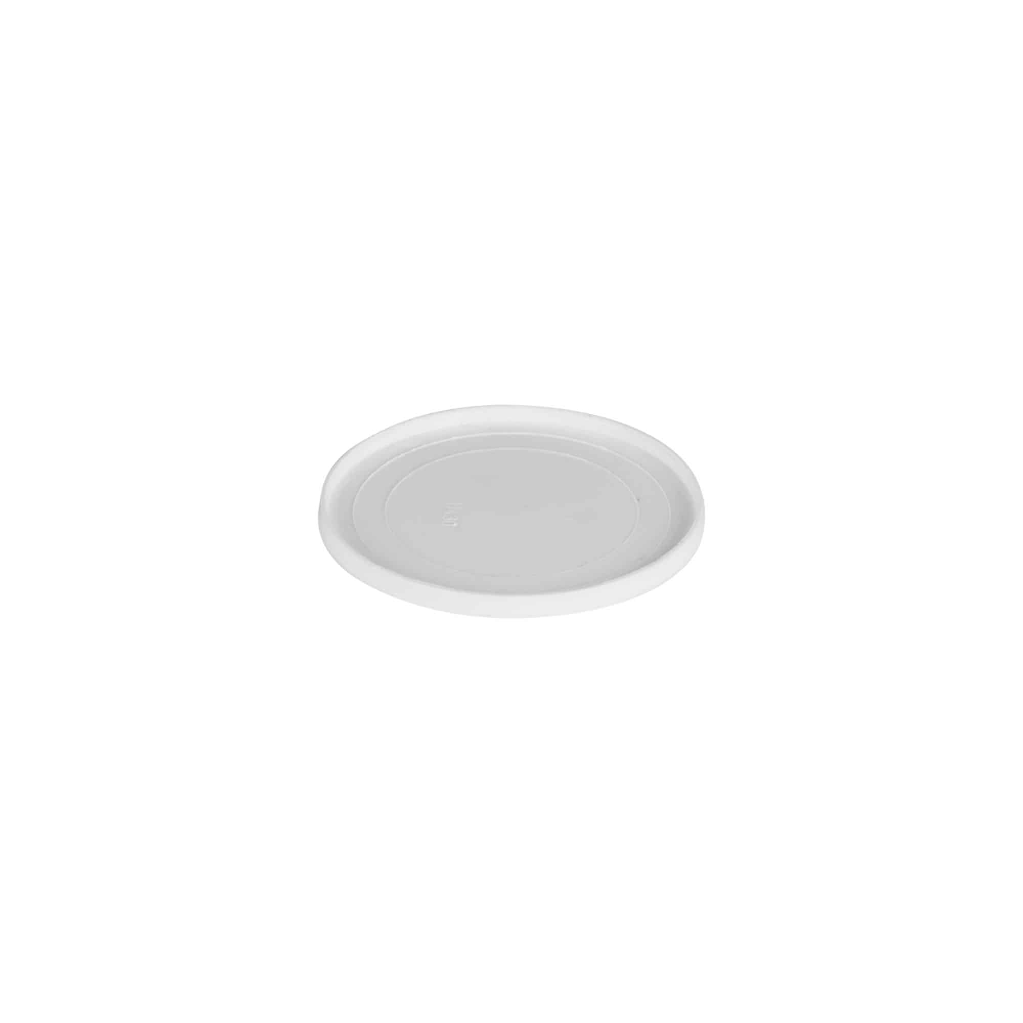 Dækskive til 15 ml »Bianca«, PP-plast, hvid