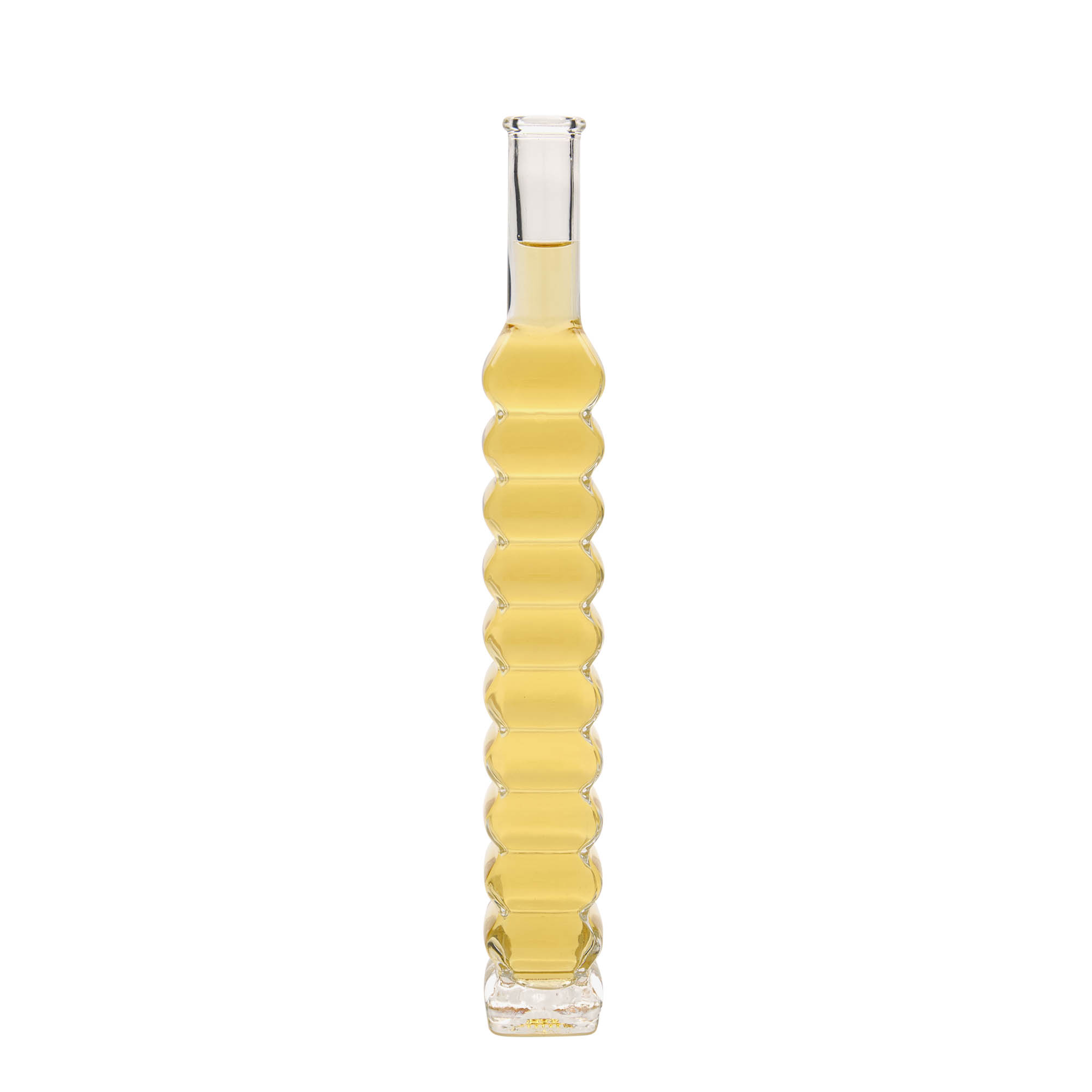 200 ml glasflaske 'Roma, firkantet, åbning: kork'