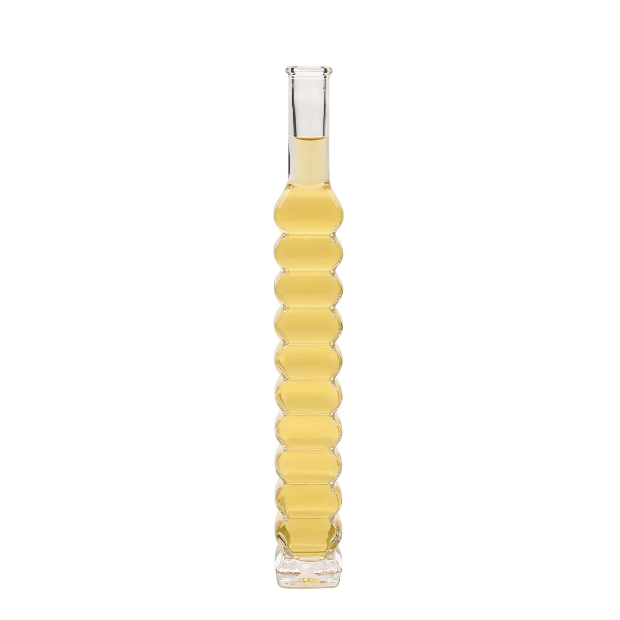 200 ml glasflaske »Roma, firkantet, åbning: kork«