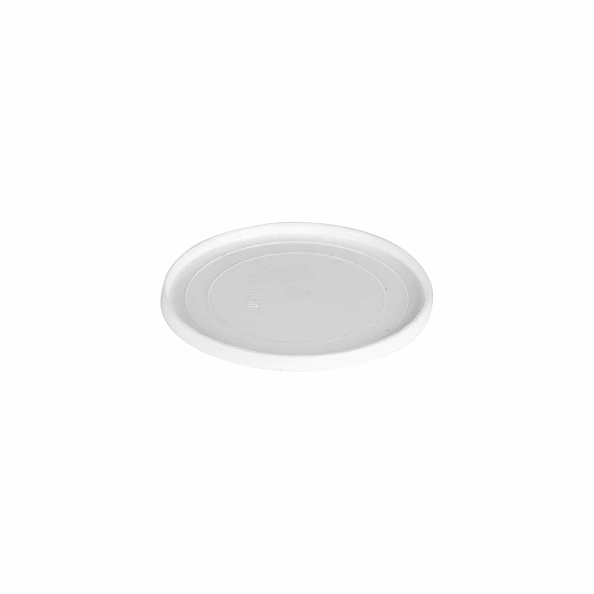 Dækskive til 30 ml 'Bianca', PP-plast, hvid