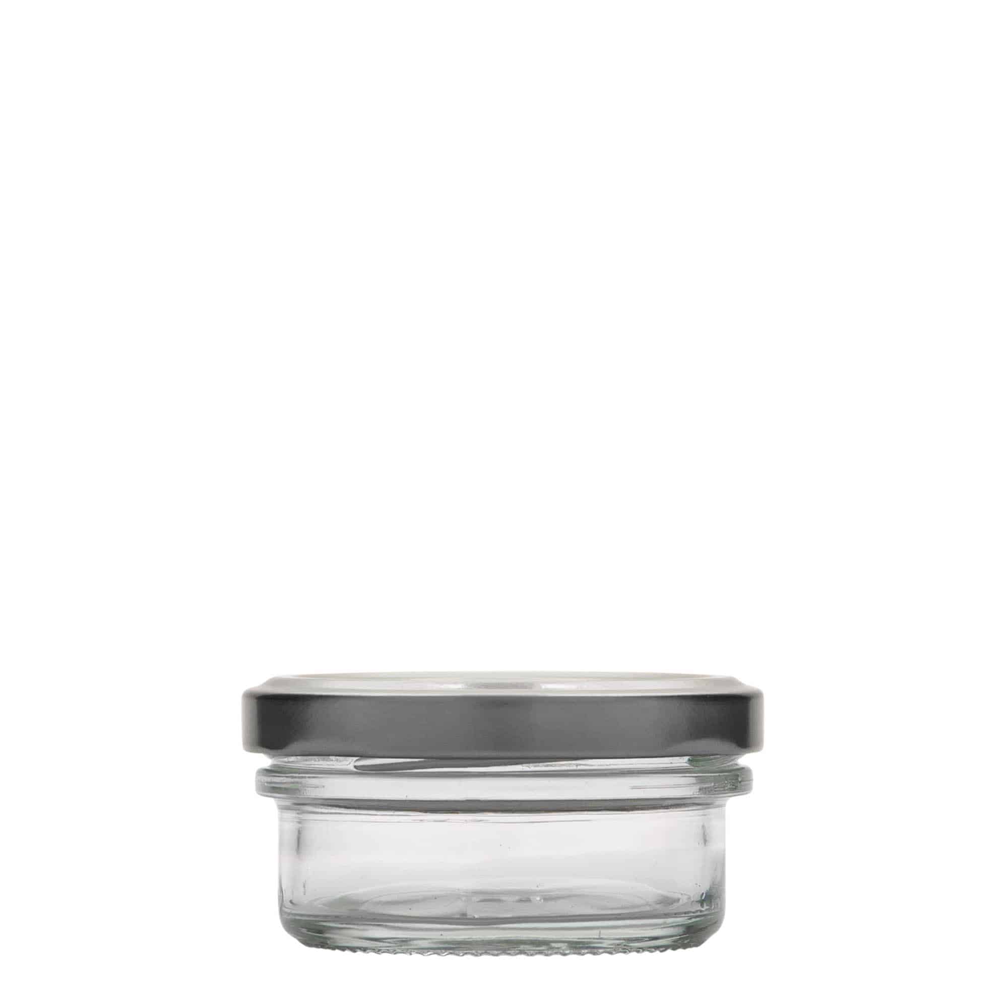 65 ml fladt sturzglas, åbning: Twist-off (TO 66)