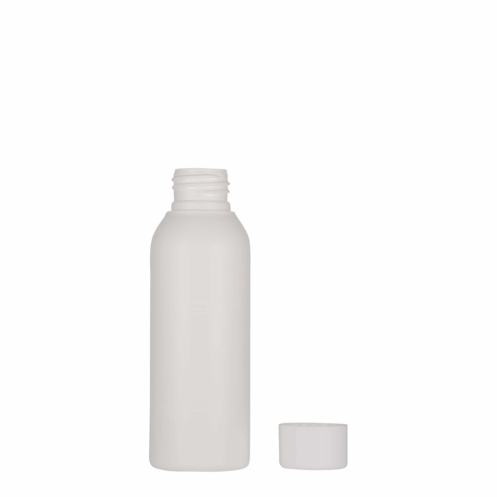 100 ml plastflaske »Tuffy«, HDPE, hvid, åbning: 24/410
