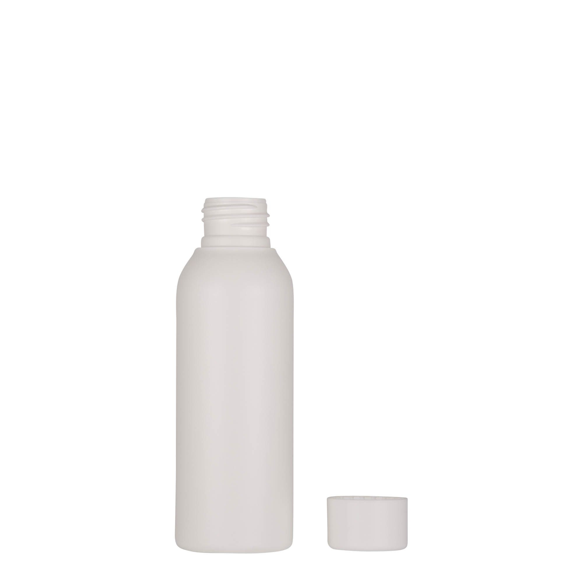 100 ml plastflaske »Tuffy«, HDPE, hvid, åbning: 24/410