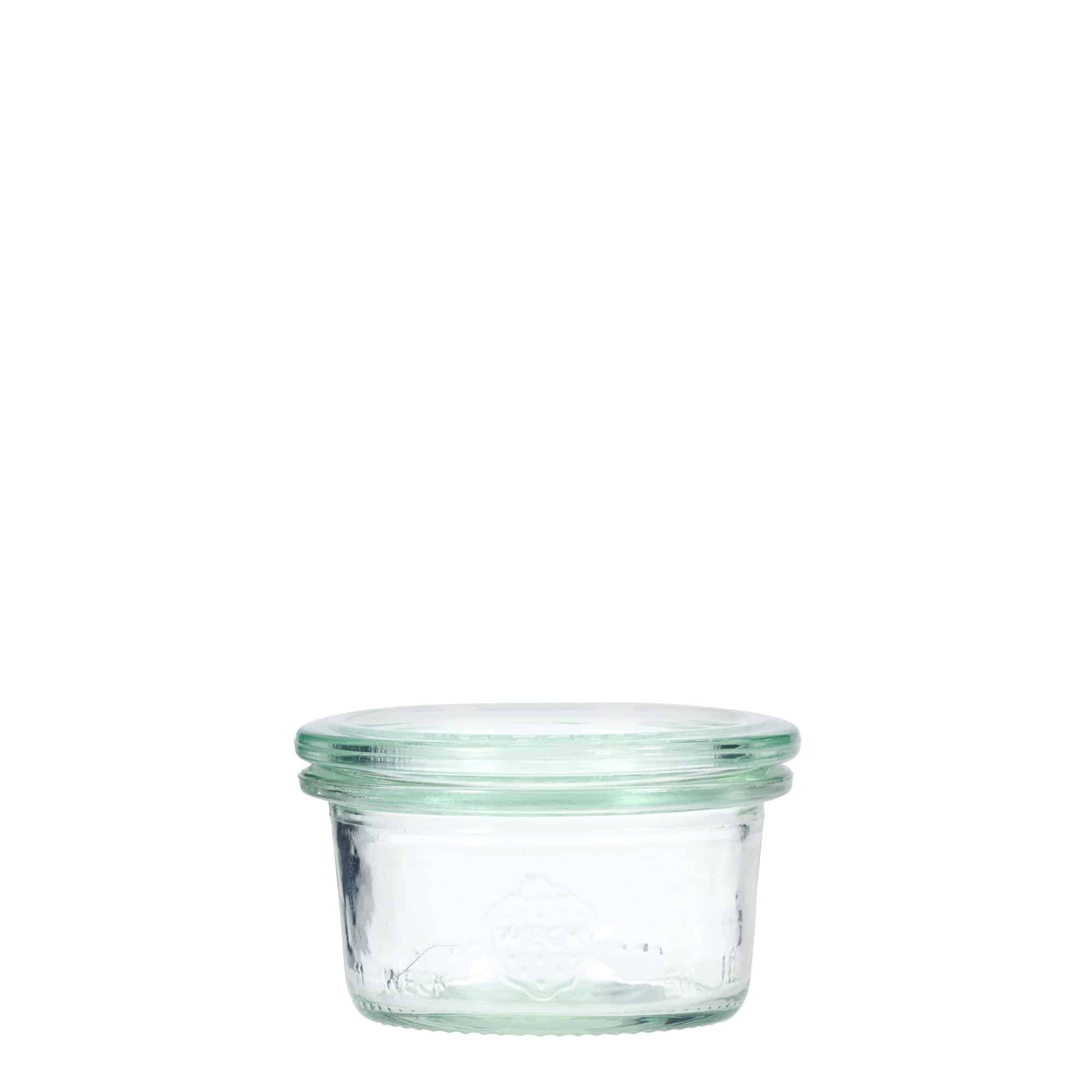 50 ml cylindrisk WECK-sylteglas, åbning: Rund kant