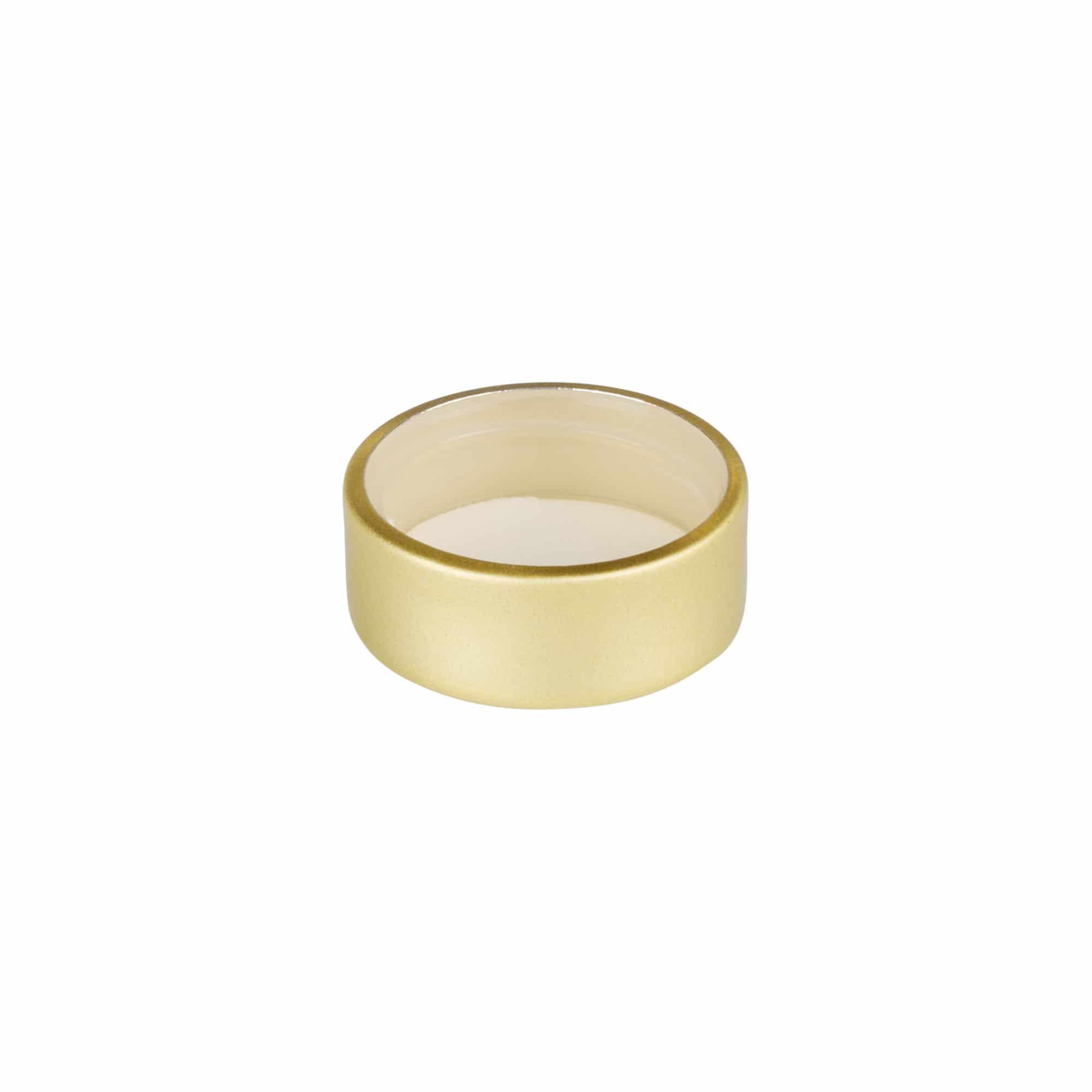 Skruelåg, metal, guld, til åbning: GPI 28/400