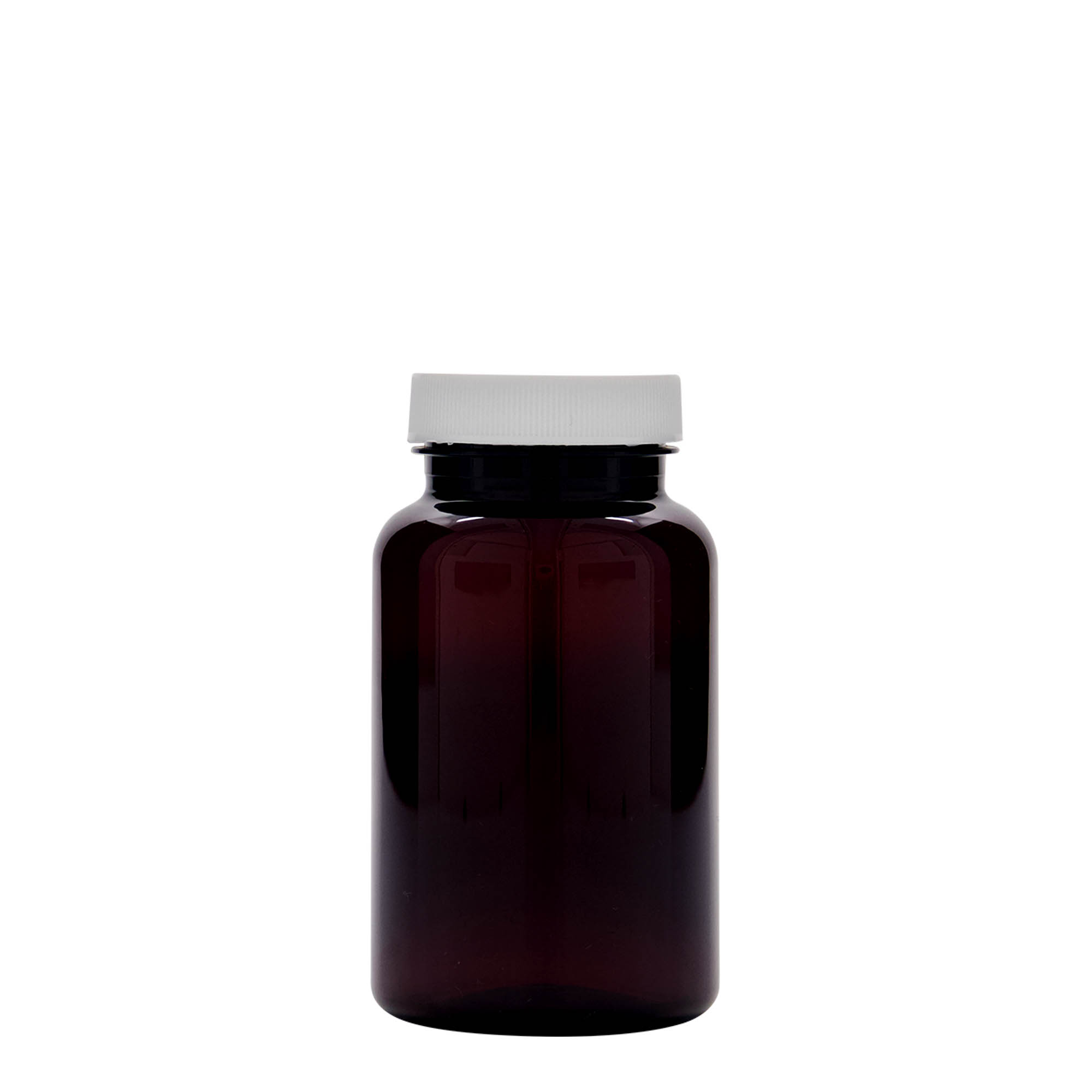 200 ml PET-flaske, plastik, brun, åbning: 45/400
