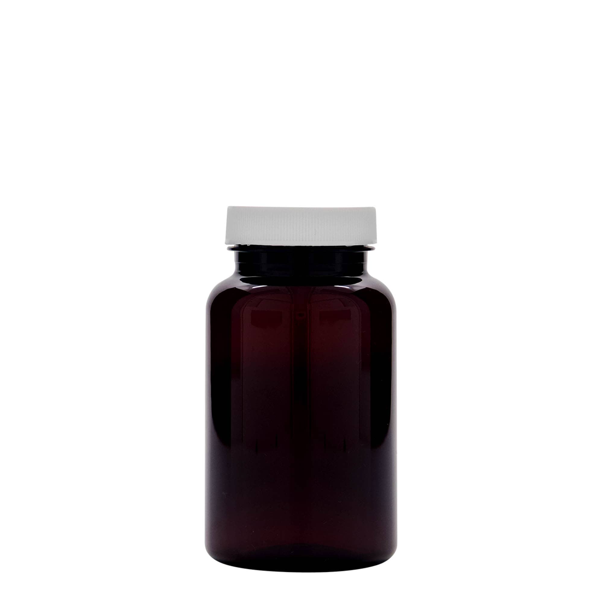200 ml PET-flaske, plastik, brun, åbning: 45/400