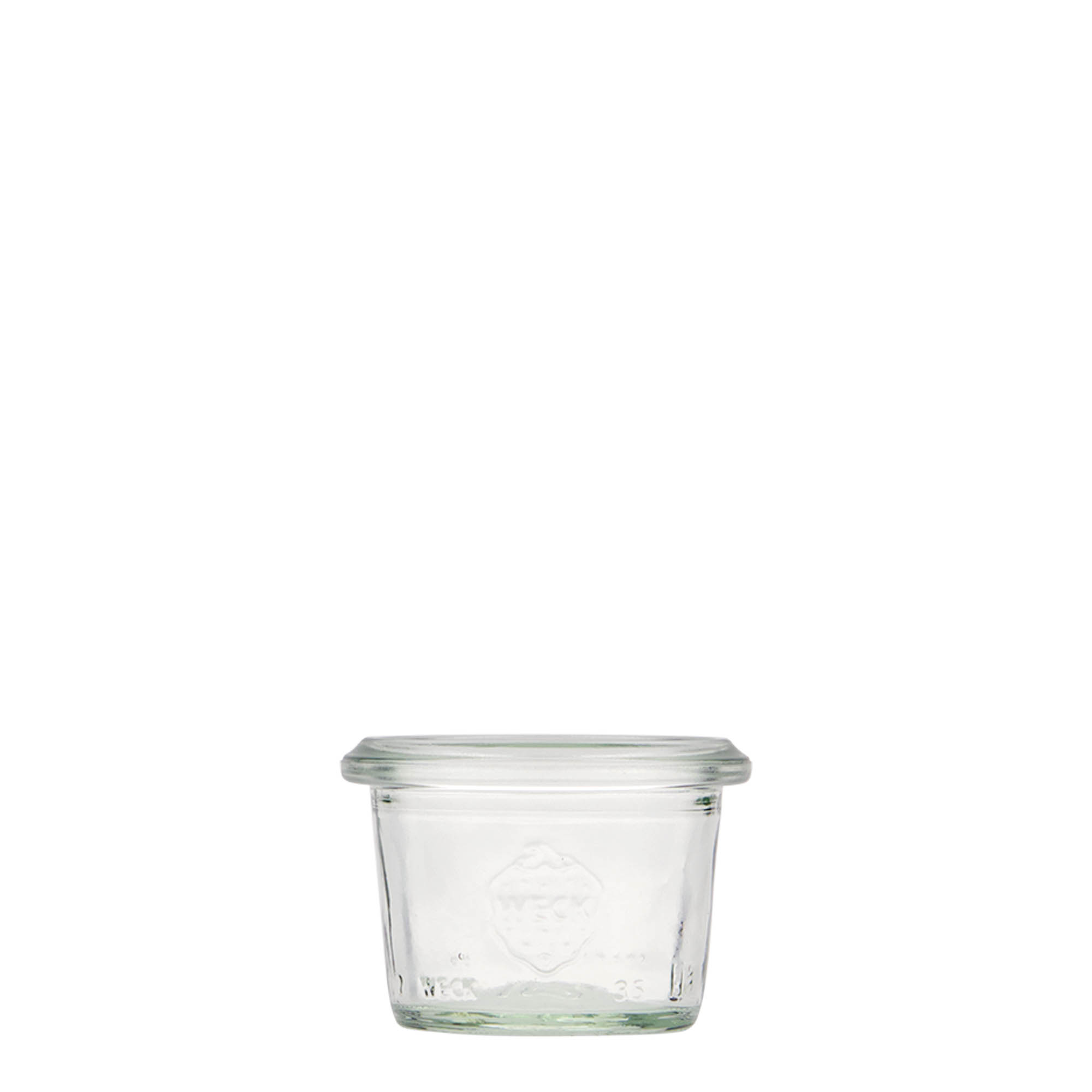 35 ml WECK-sturzglas, åbning: rund kant 35 ml WECK-sturzglas, åbning: rund kant