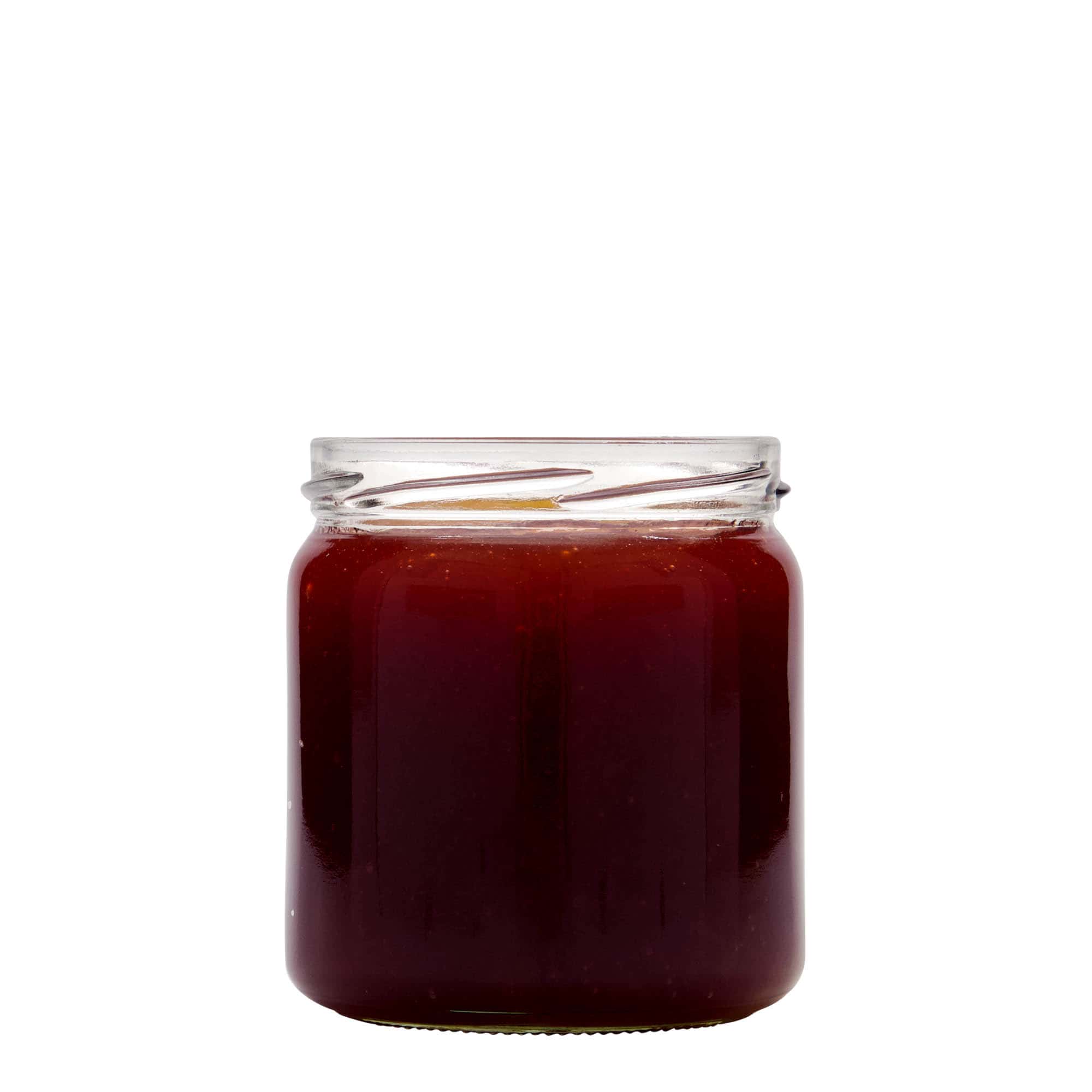 408 ml rundt glas, åbning: Twist-off (TO 82)