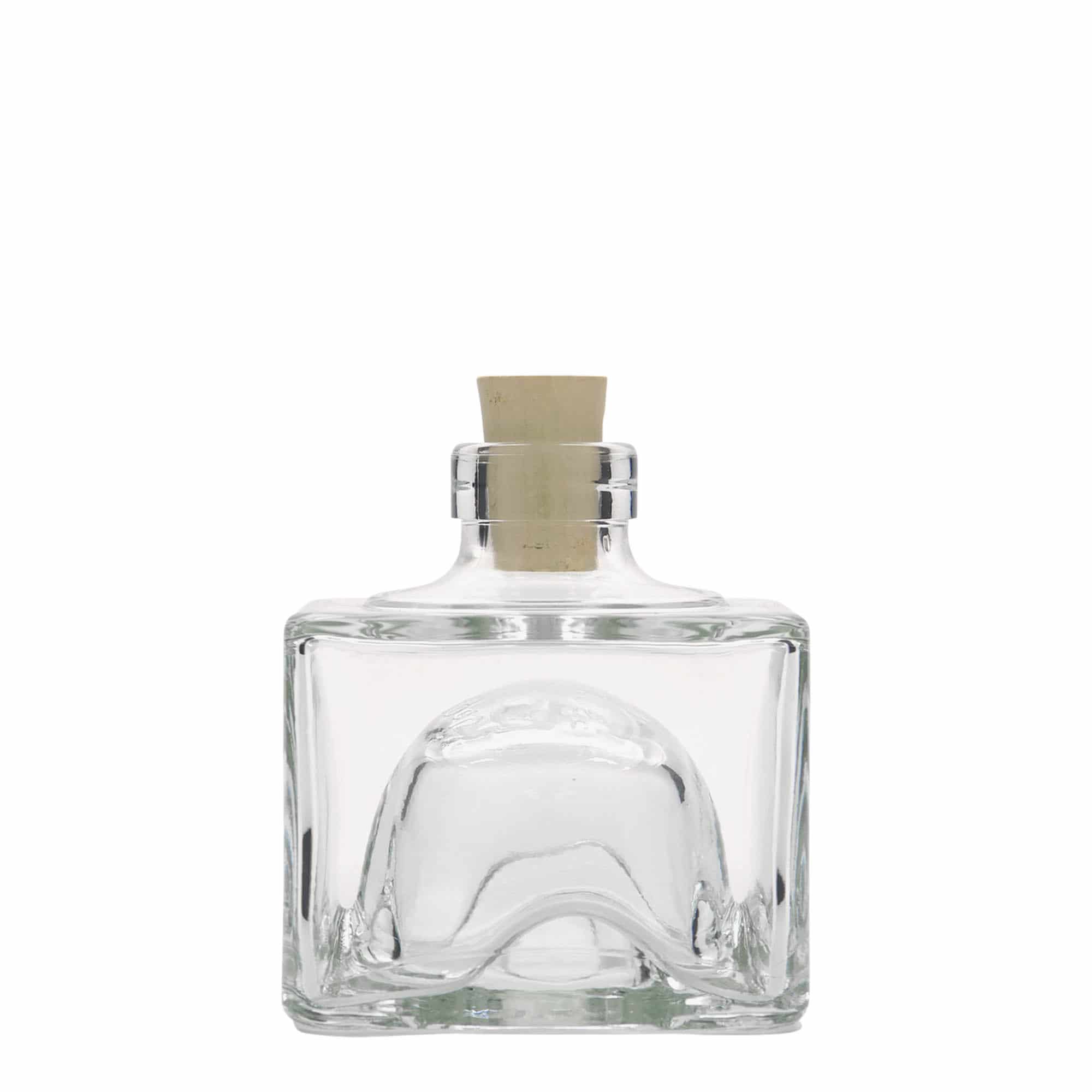 200 ml glasflaske 'Cocolores', kvadratisk, åbning: Kork