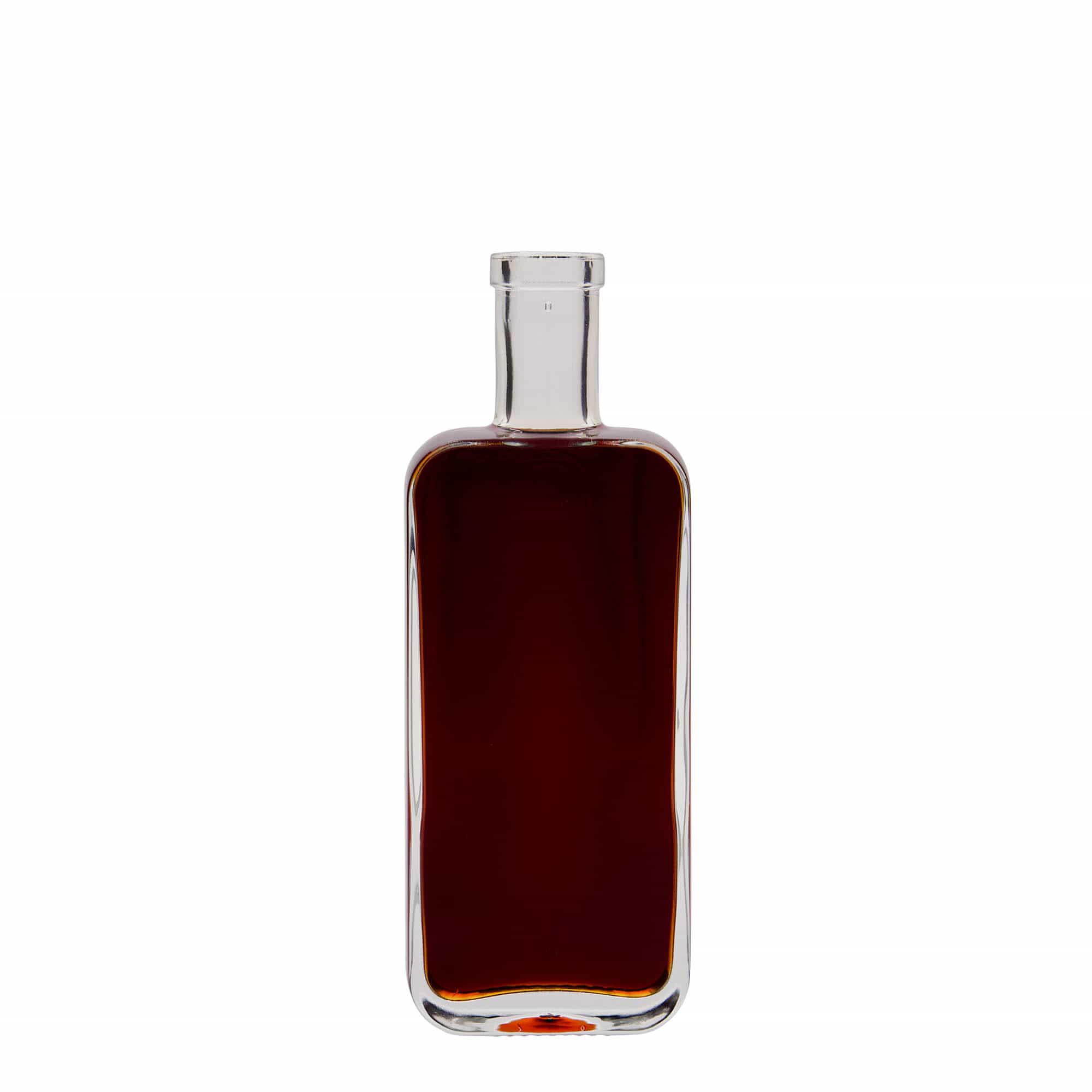 200 ml glasflaske 'Nice', rektangulær, åbning: kork 200 ml glasflaske 'Nice', rektangulær, åbning: kork