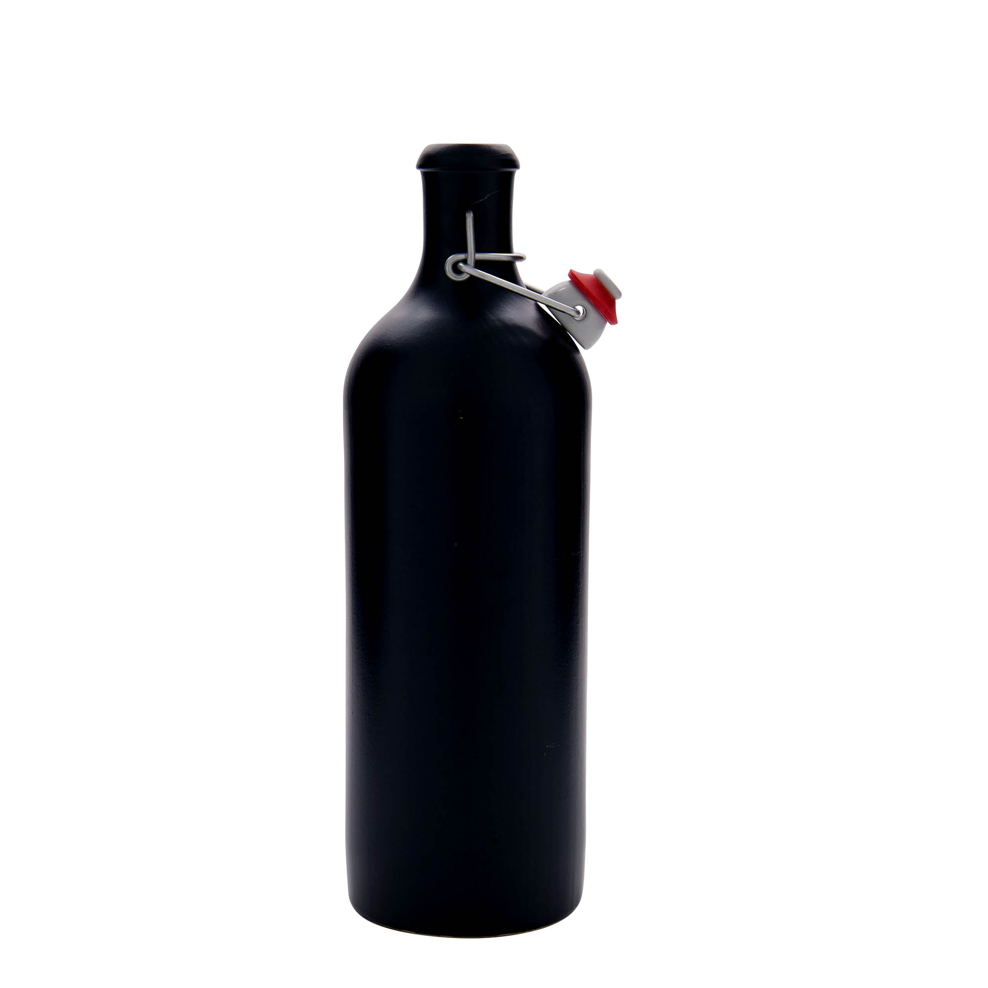 750 ml tonkrukke, stentøj, sort, åbning: patentprop