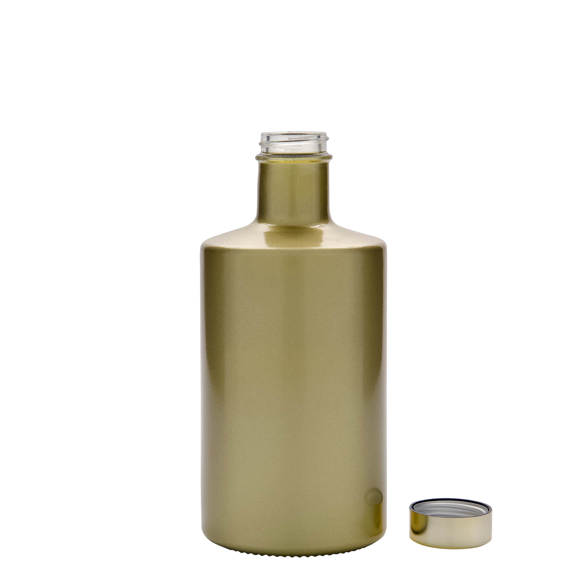 500 ml glasflaske 'Caroline', guld, åbning: GPI 33