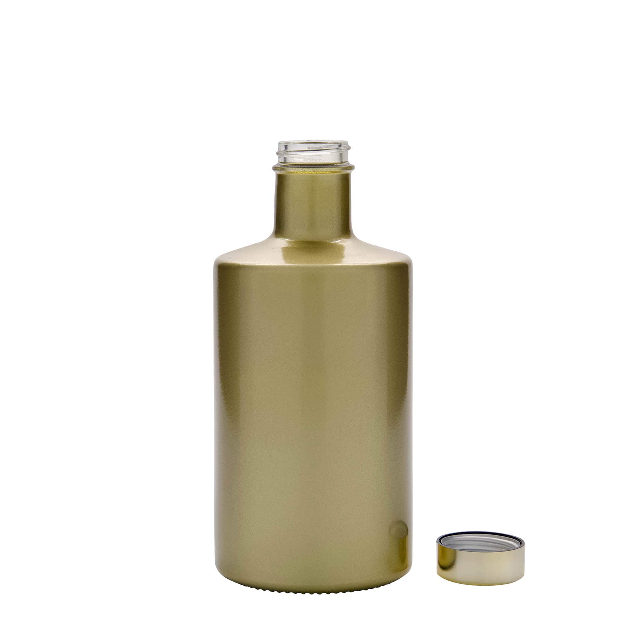 500 ml glasflaske 'Caroline', guld, åbning: GPI 33