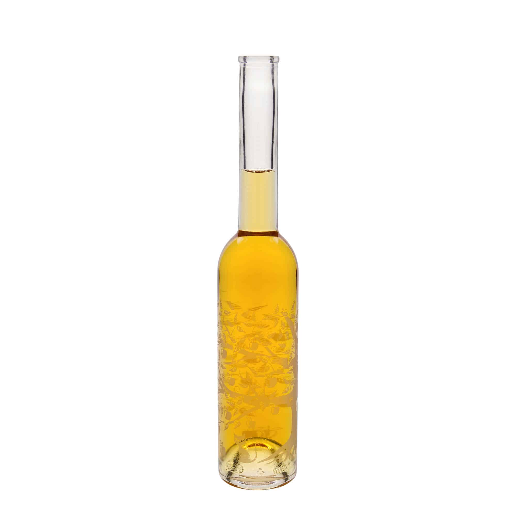 350 ml glasflaske 'Opera', motiv: Æbletræ, åbning: Kork